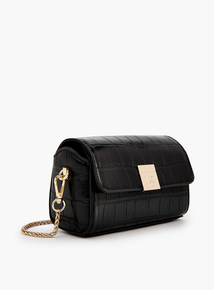 شنطة كروس بودي بارزة الملمس مع حزام سلسلة من فلورا بيلا-women-bagsandwallets-handbags-image-3