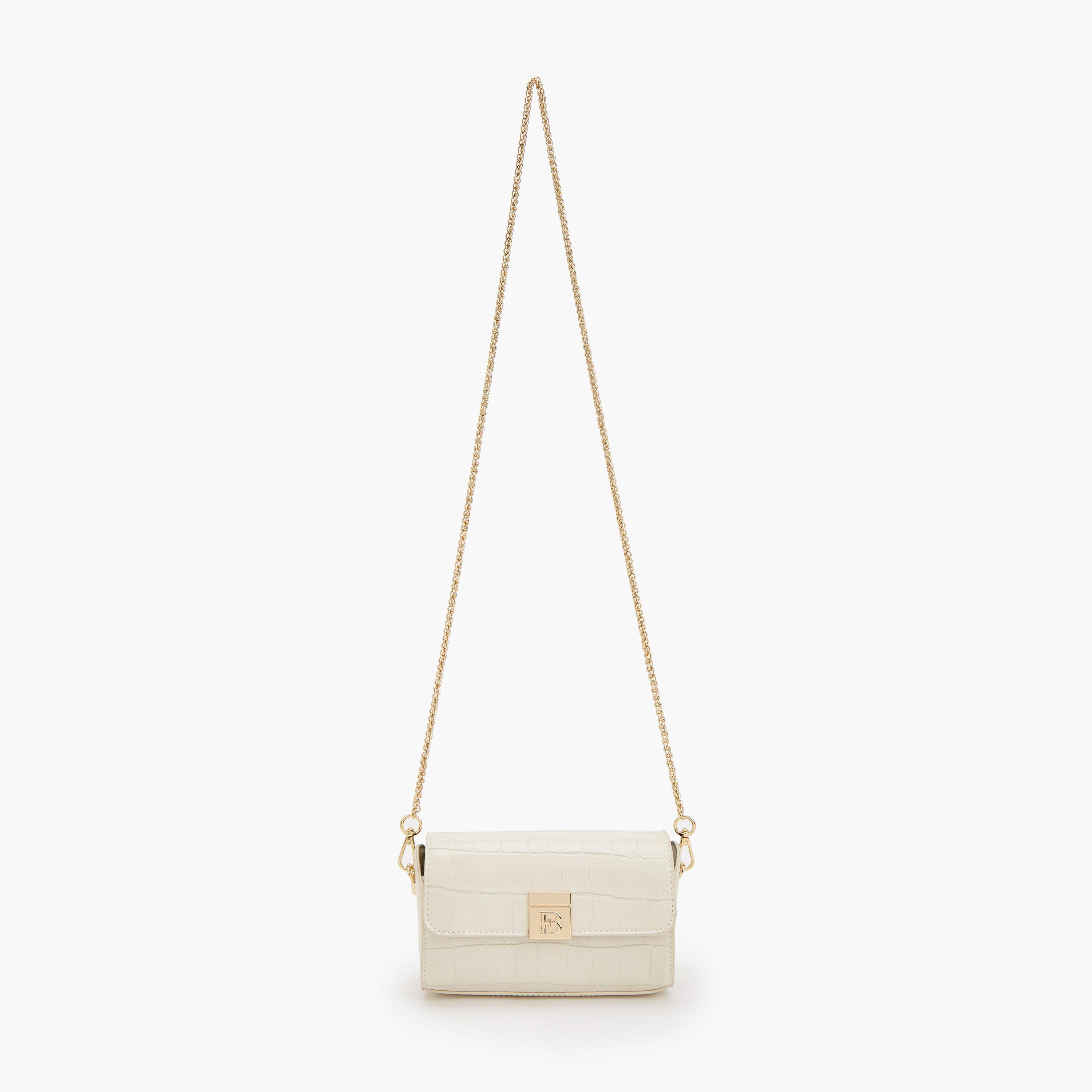 Flora Bella Textured Crossbody Bag with Chain Strap-women-bagsandwallets-handbags-image-2