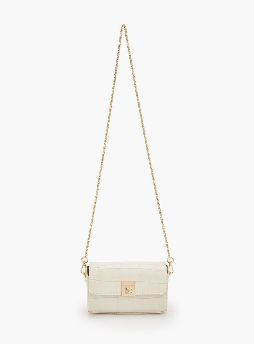 Flora Bella Textured Crossbody Bag with Chain Strap-women-bagsandwallets-handbags-image-2