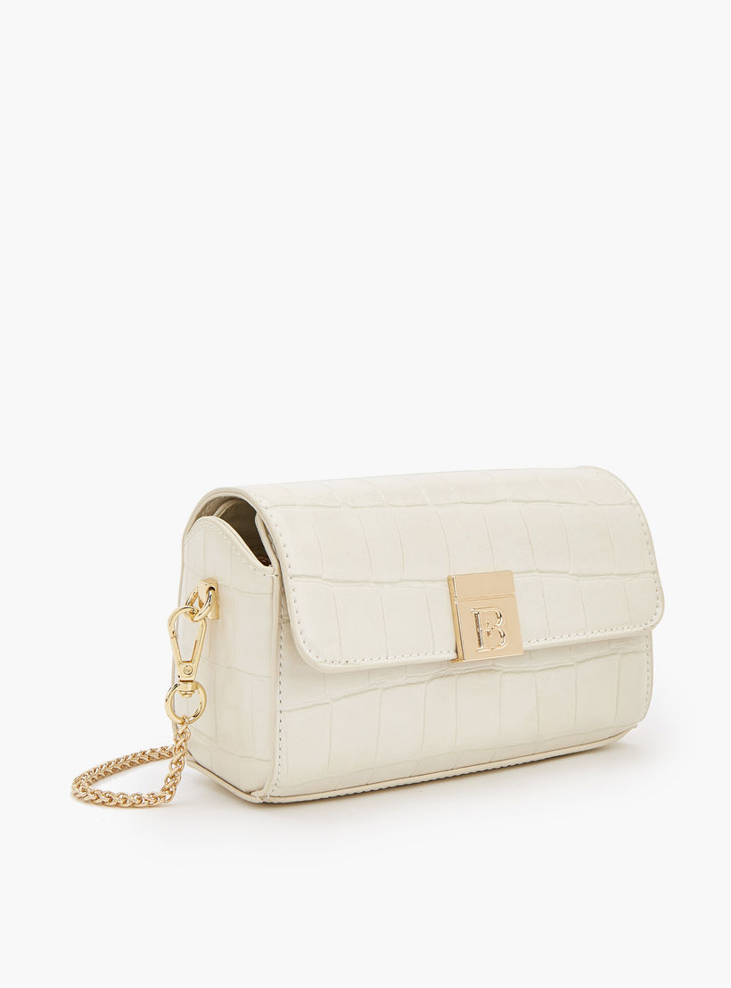 Flora Bella Textured Crossbody Bag with Chain Strap-women-bagsandwallets-handbags-image-3