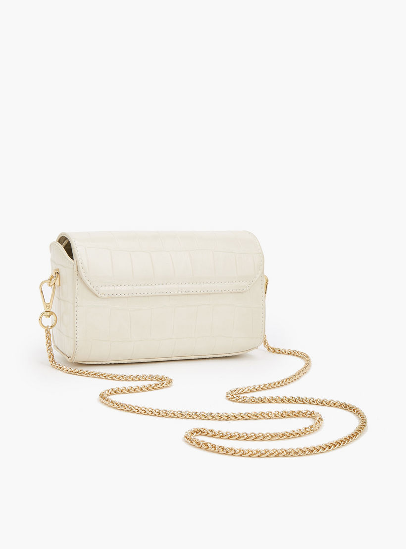 Flora Bella Textured Crossbody Bag with Chain Strap-women-bagsandwallets-handbags-image-5