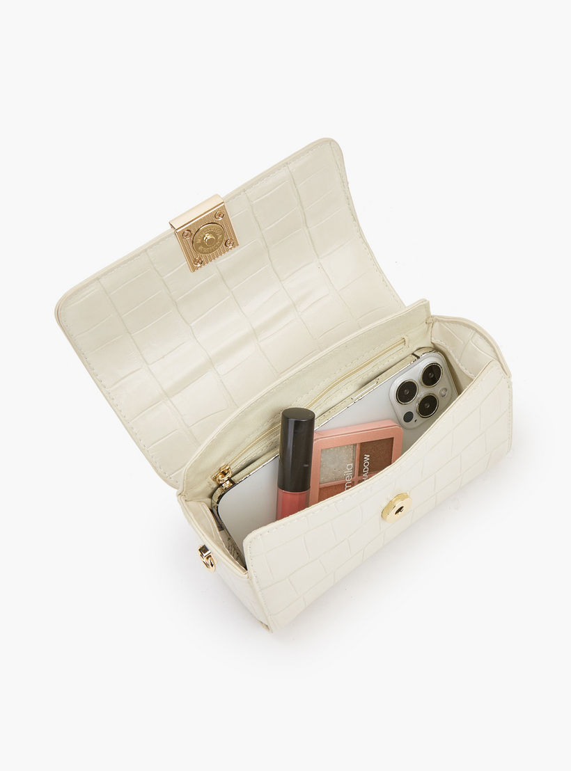 Flora Bella Textured Crossbody Bag with Chain Strap-women-bagsandwallets-handbags-image-7