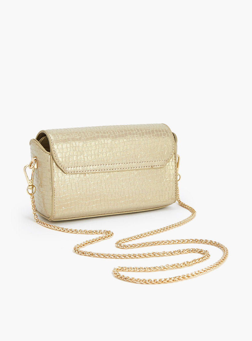 Flora Bella Textured Crossbody Bag with Chain Strap-women-bagsandwallets-handbags-image-7
