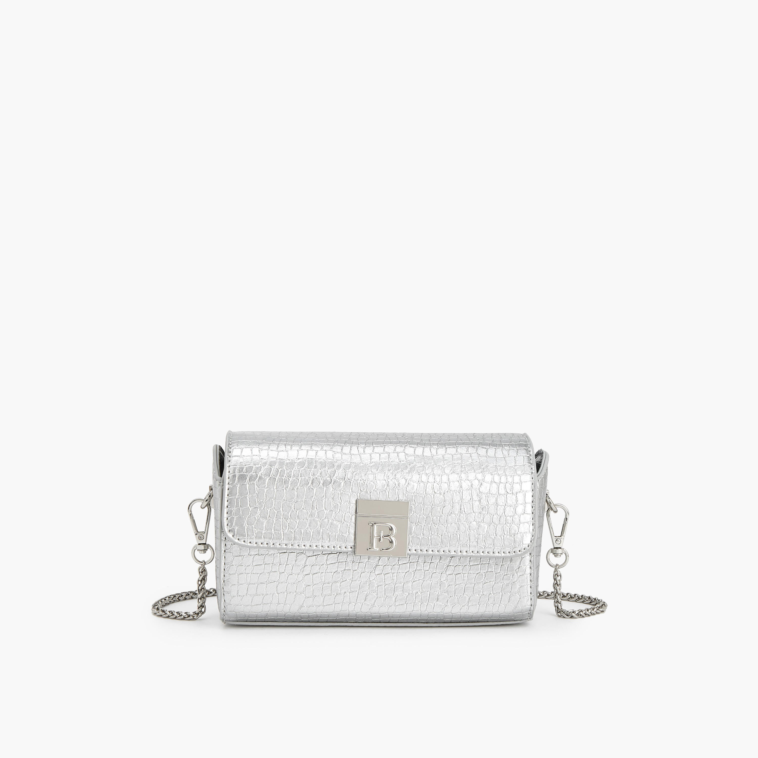 شنطة كروس بودي بارزة الملمس مع حزام سلسلة من فلورا بيلا-women-bagsandwallets-handbags-image-1