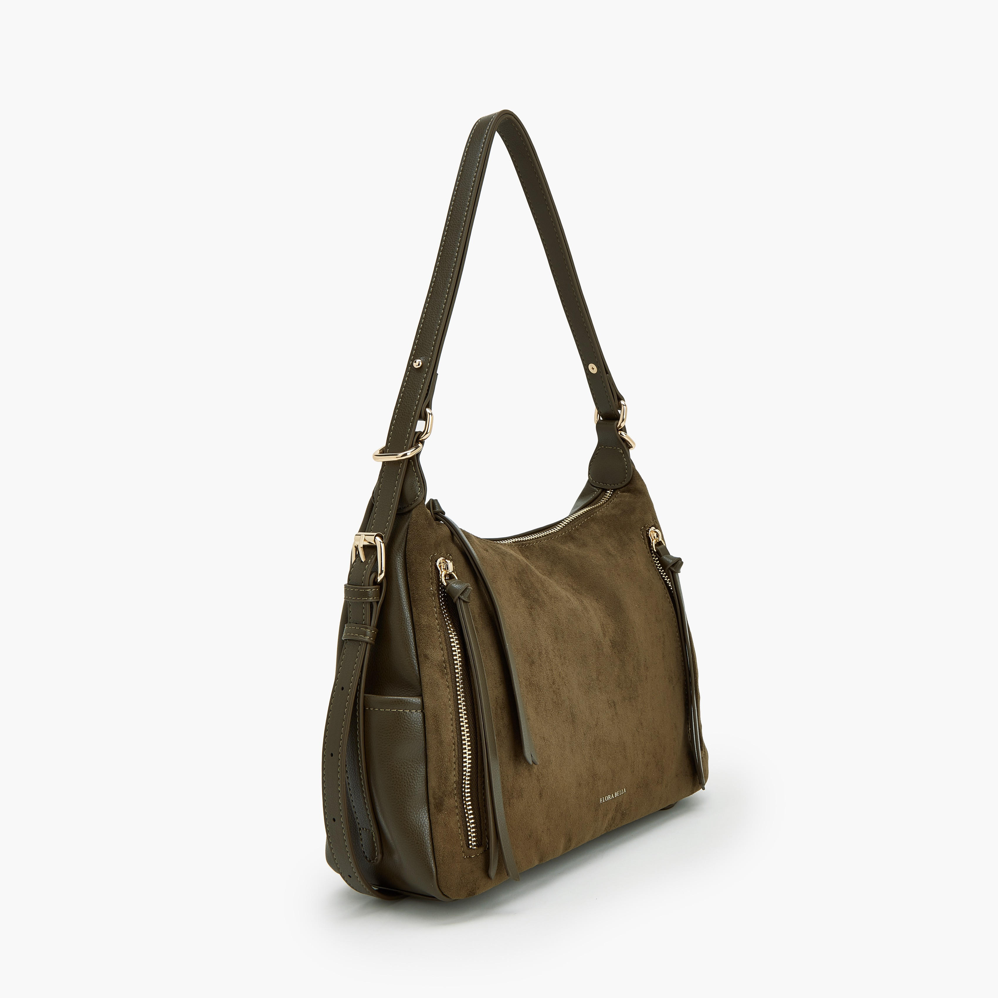 Flora Bella Tassel Accent Shoulder Bag with Adjustable Strap-women-bagsandwallets-handbags-image-2