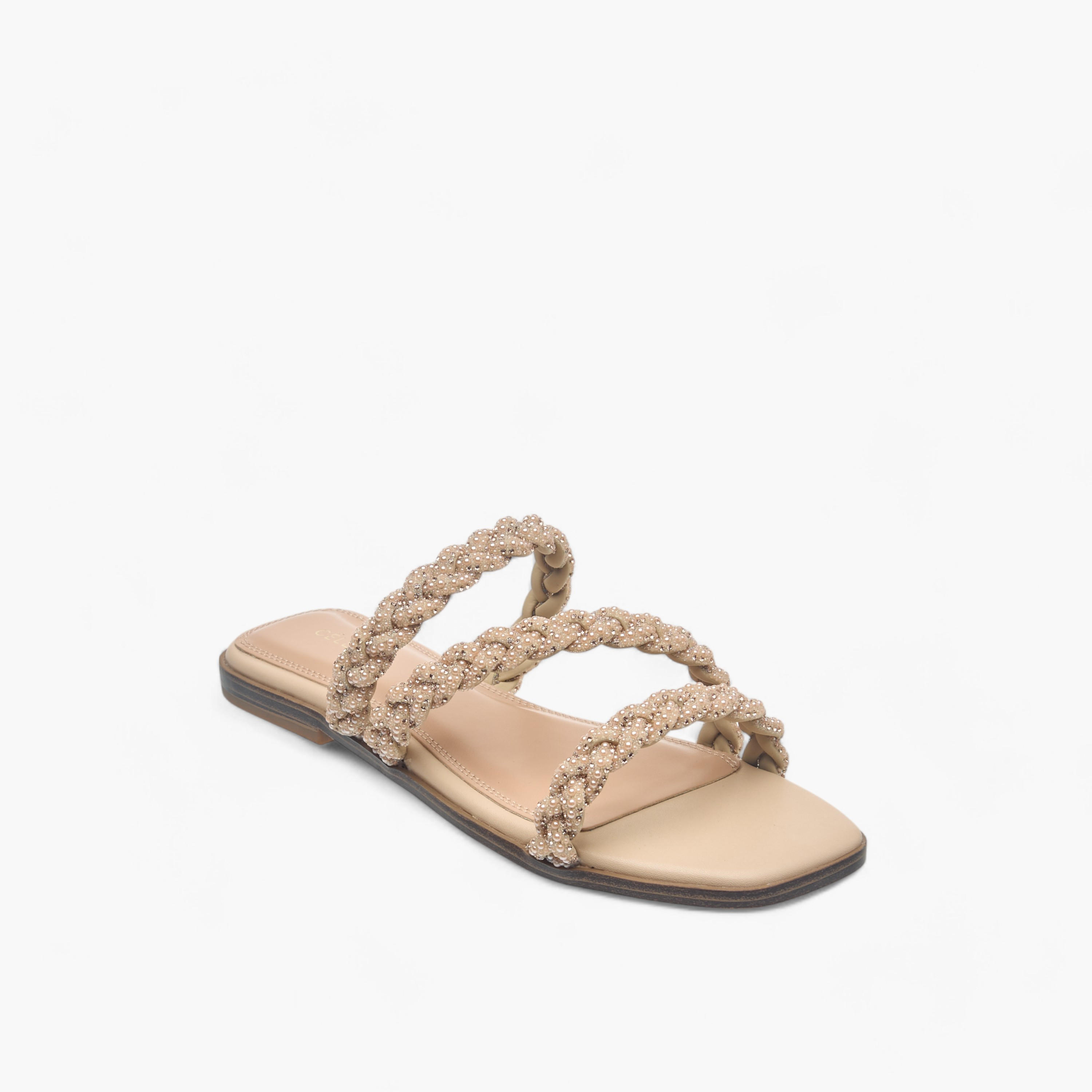 صندل مزين سهل الارتداء للنساء من سيليست-women-shoes-flats-sandals-image-2