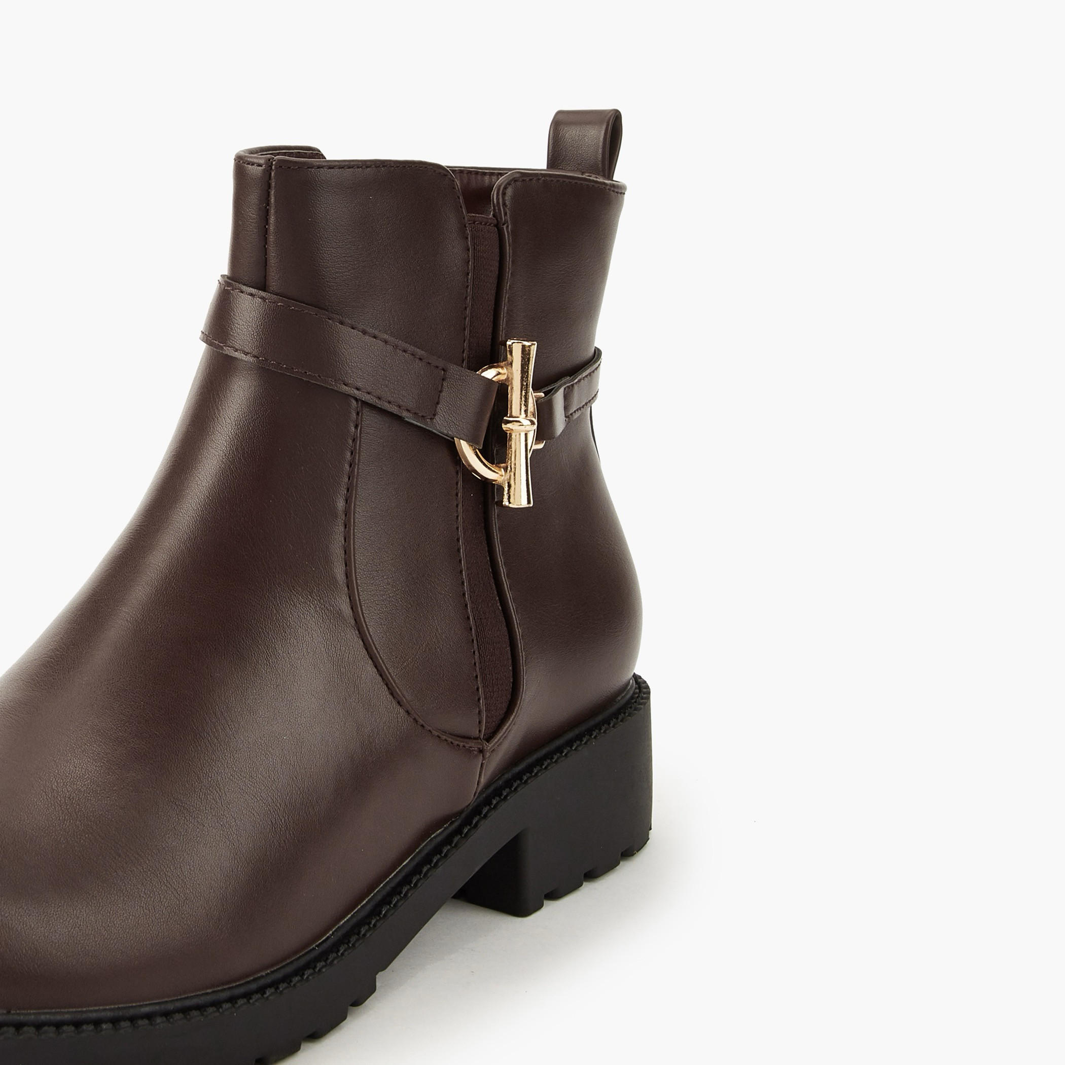Flora Bella Women Buckle Detail Ankle Boots-women-shoes-boots-image-4