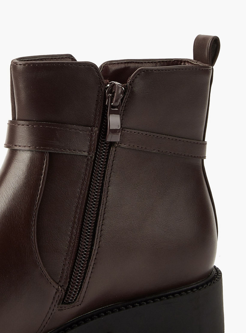 Flora Bella Women Buckle Detail Ankle Boots-women-shoes-boots-image-5