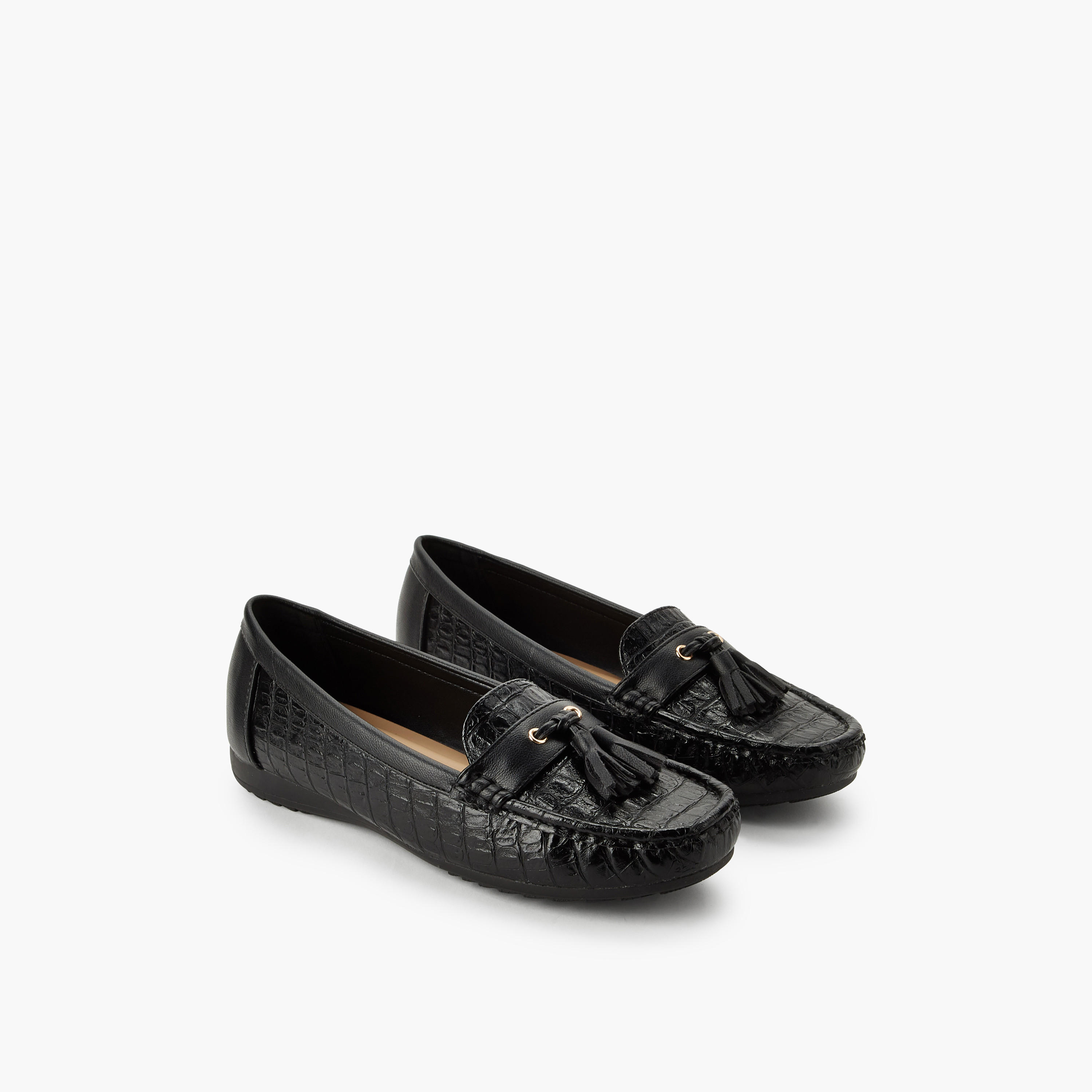 حذاء موكاسين بزينة شرّابة للنساء من فلورا بيلا-women-shoes-flats-moccasins-image-1