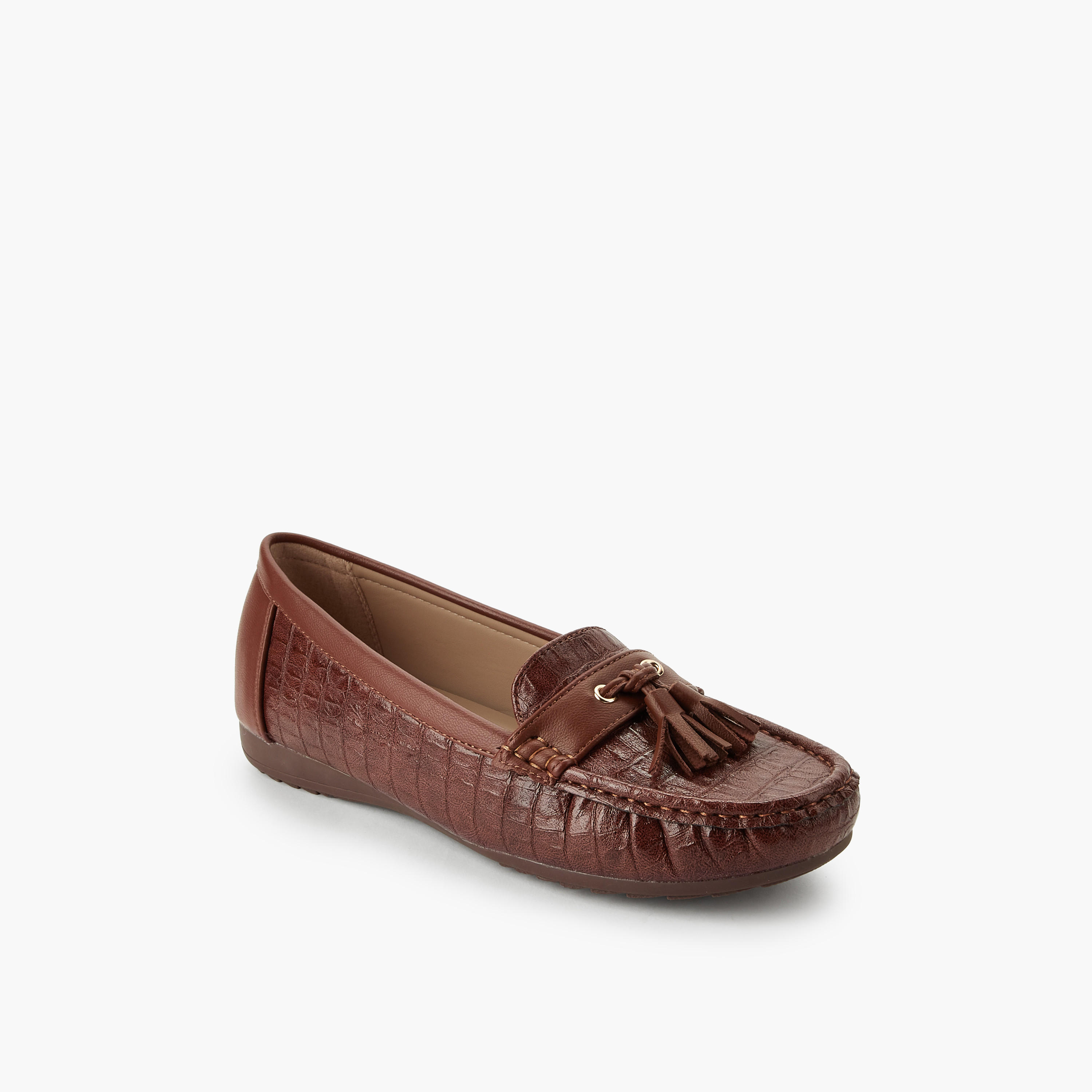 حذاء موكاسين بزينة شرّابة للنساء من فلورا بيلا-women-shoes-flats-moccasins-image-2
