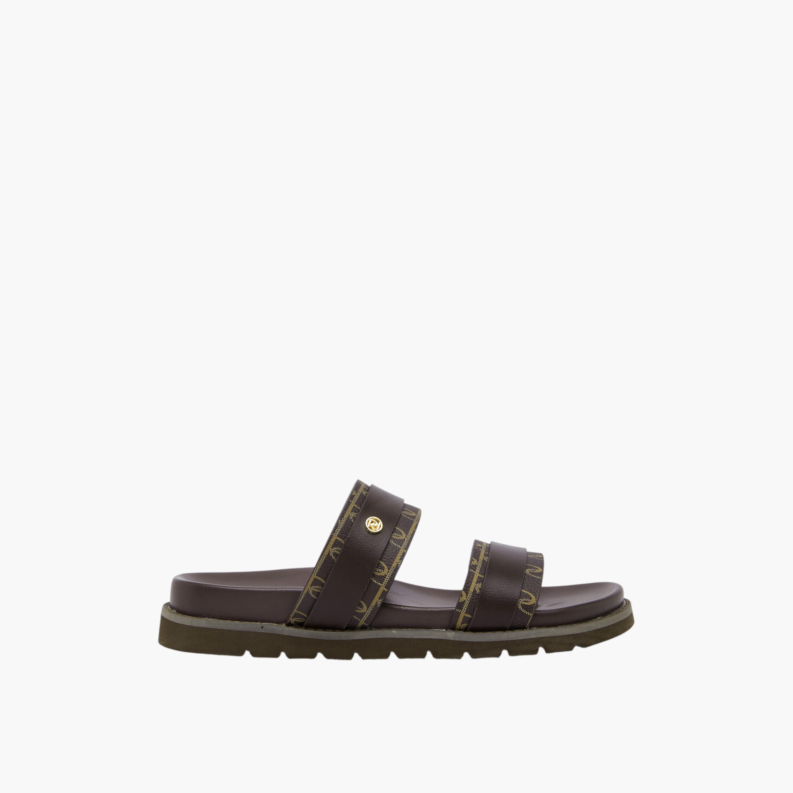 صندل سهل الارتداء بأحزمة متعددة وطبعات مونوجرام من بابريكا-women-shoes-flats-sandals-image-2