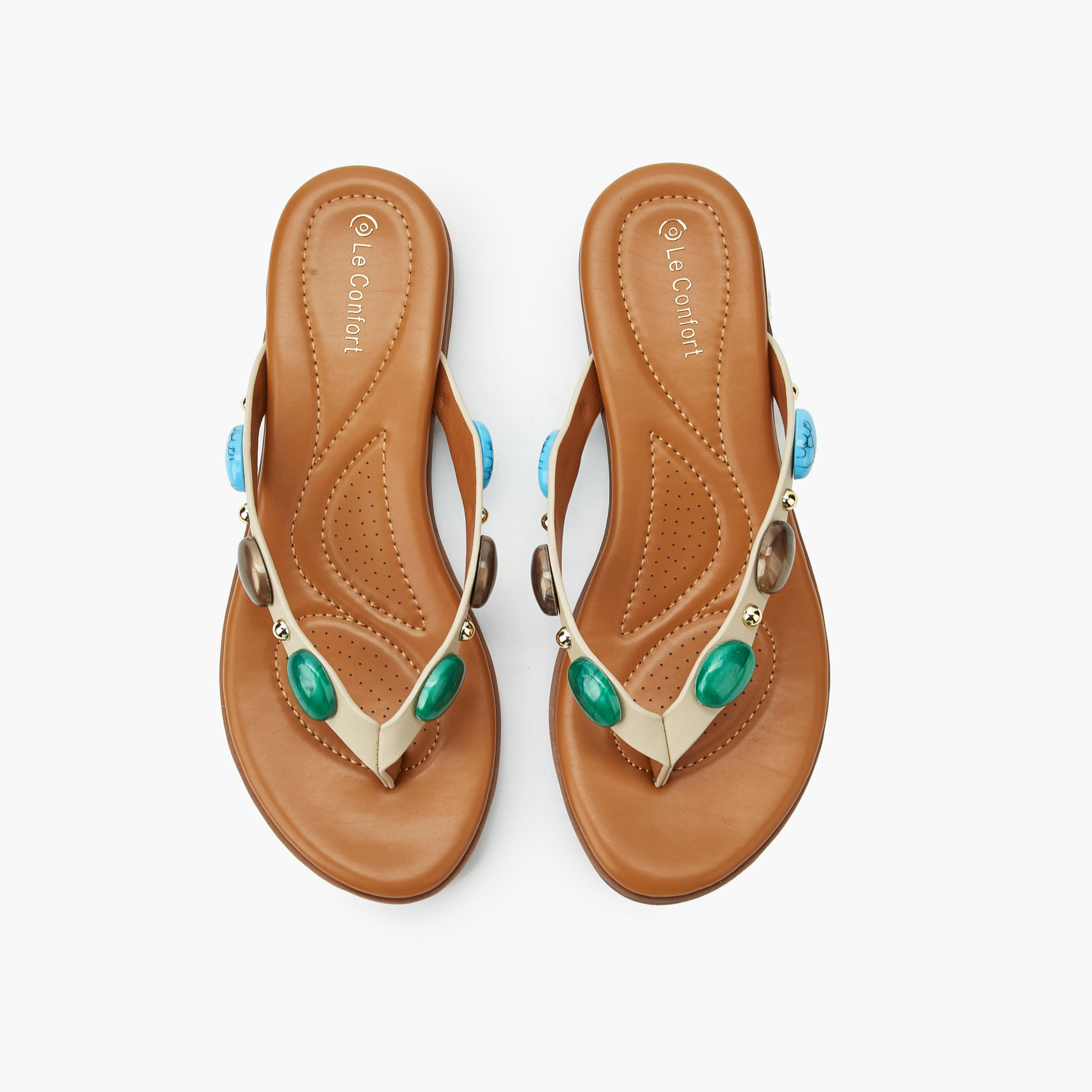 صندل سهل الارتداء للنساء من لو كونفورت-women-shoes-flats-sandals-image-1