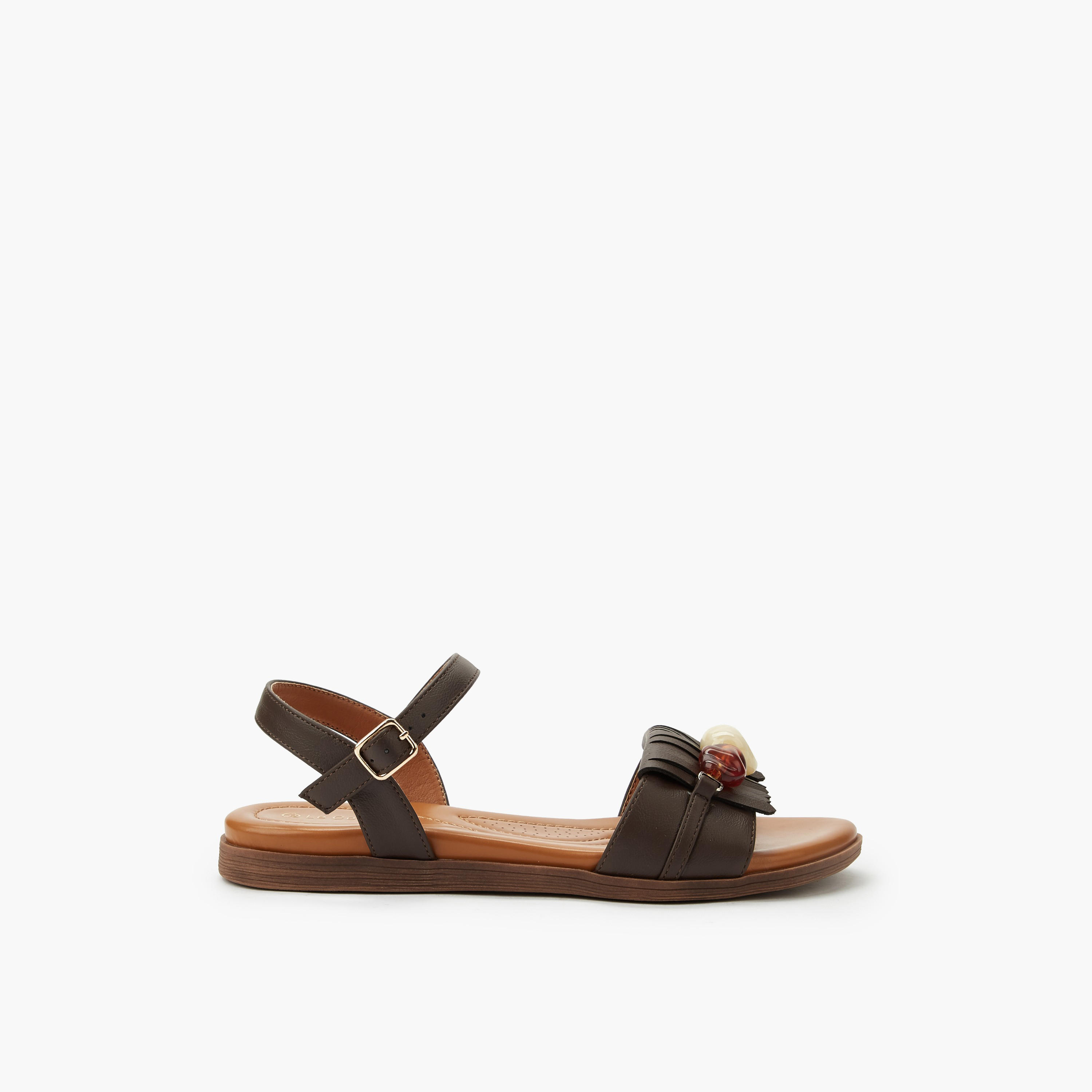 Le Confort Women Buckle Closure Sandals-women-shoes-flats-sandals-image-3