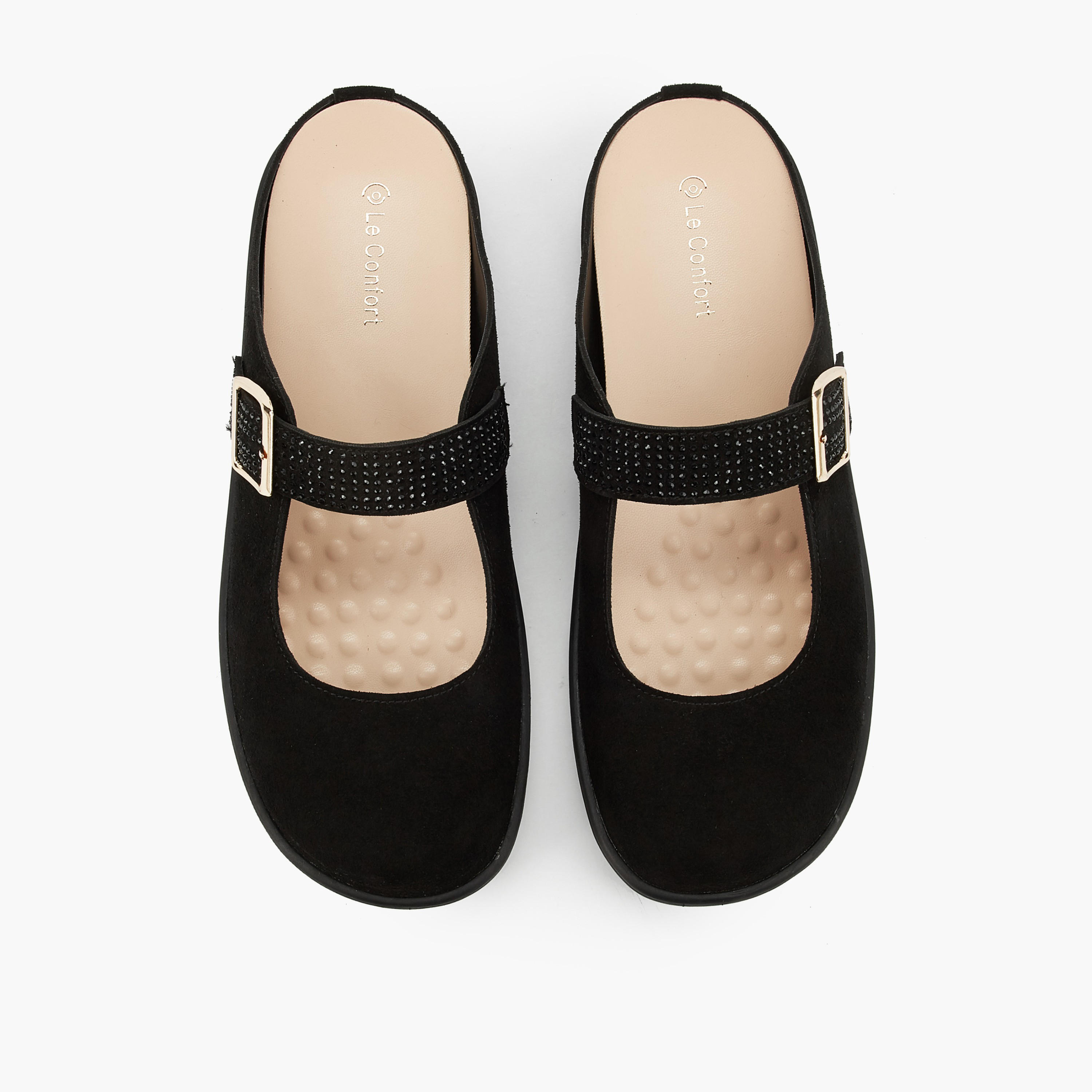 حذاء ميول ماري جين مزين للنساء من لو كونفورت-women-shoes-flats-mules-image-1