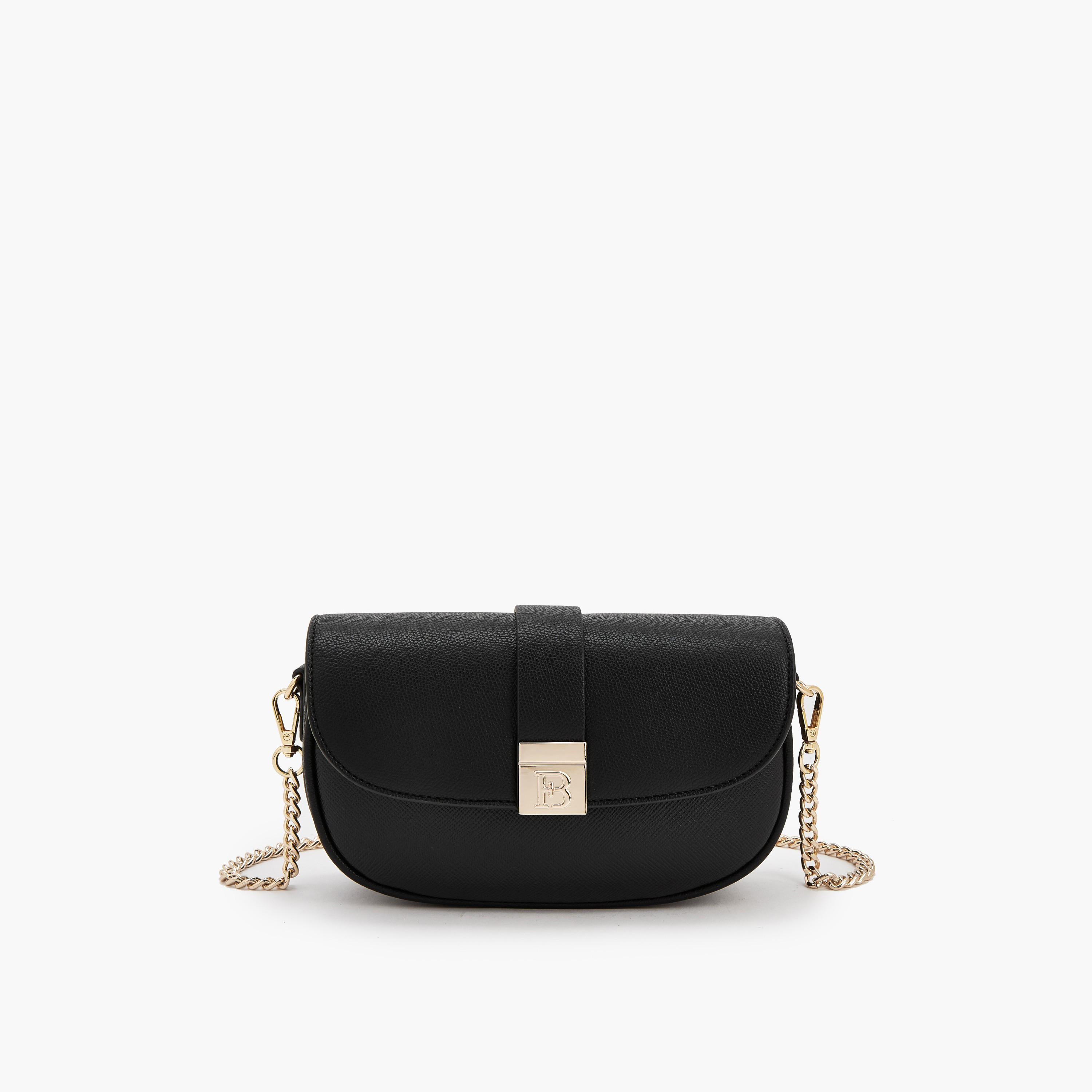 Flora Bella Textured Crossbody Bag with Chain Strap-women-bagsandwallets-handbags-image-1