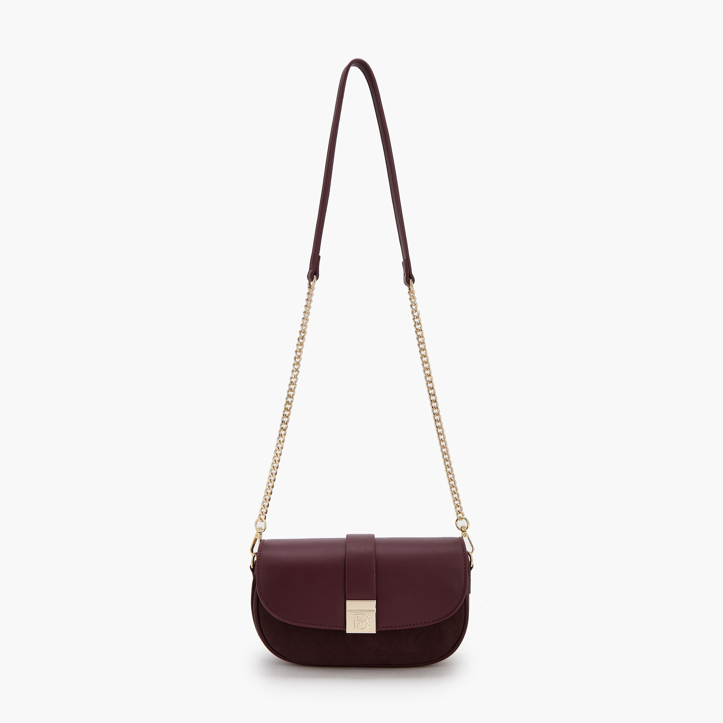 Flora Bella Textured Crossbody Bag with Chain Strap-women-bagsandwallets-handbags-image-2