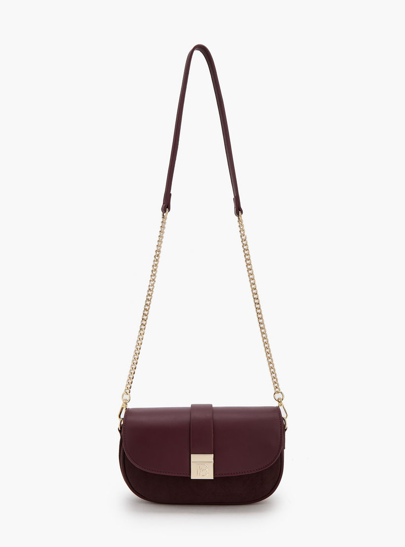 Flora Bella Textured Crossbody Bag with Chain Strap-women-bagsandwallets-handbags-image-2