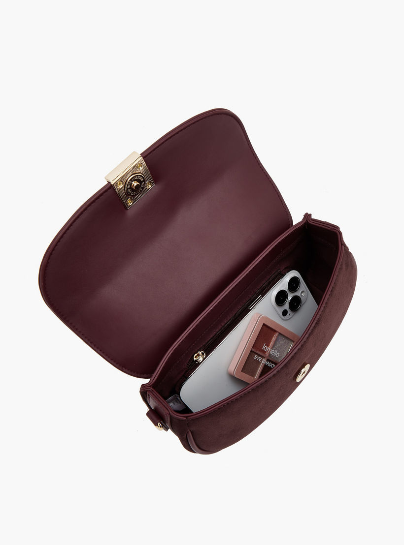 Flora Bella Textured Crossbody Bag with Chain Strap-women-bagsandwallets-handbags-image-7
