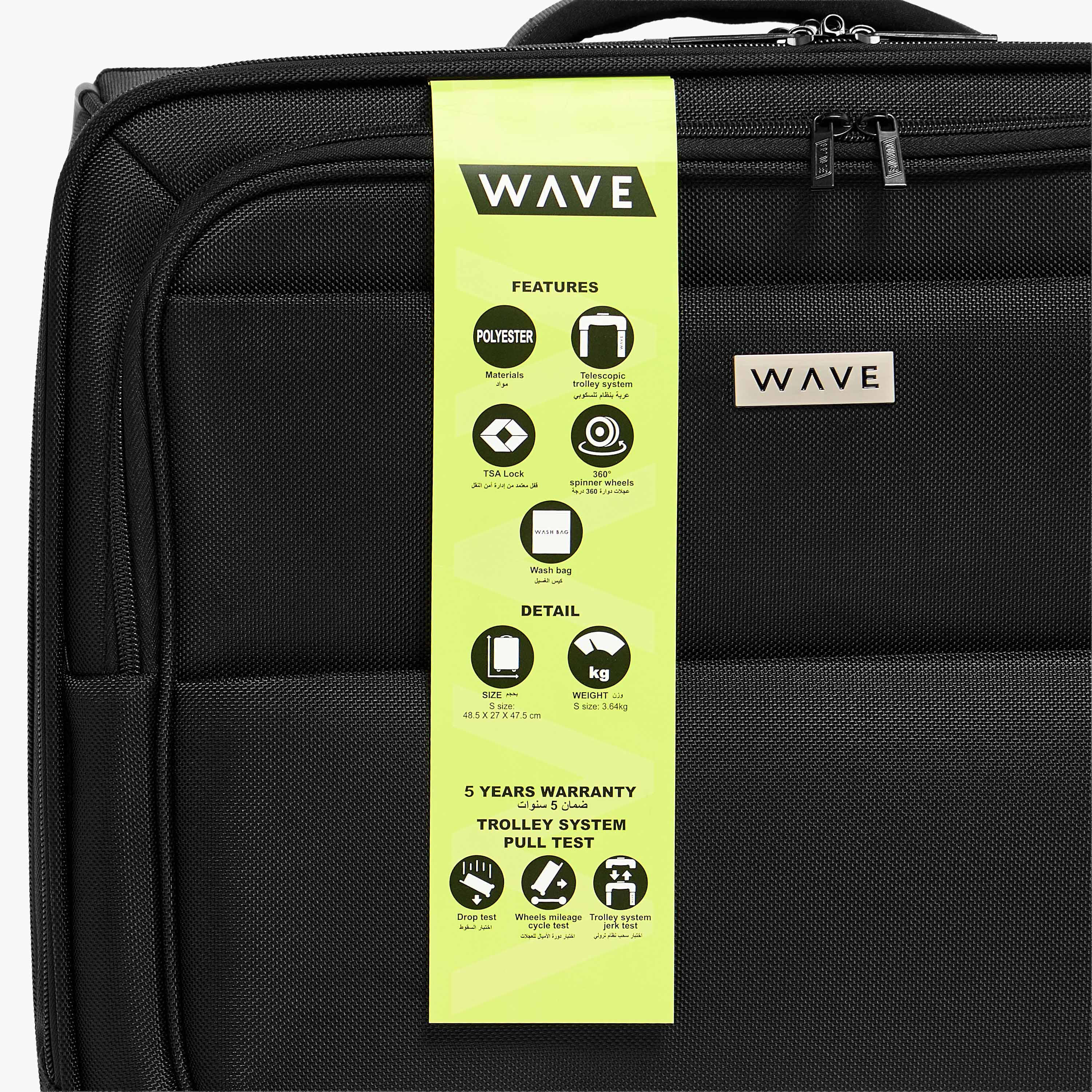 WAVE Solid Softcase Trolley Bag with Retractable Handle-travel-luggagesandbags-luggage-image-10