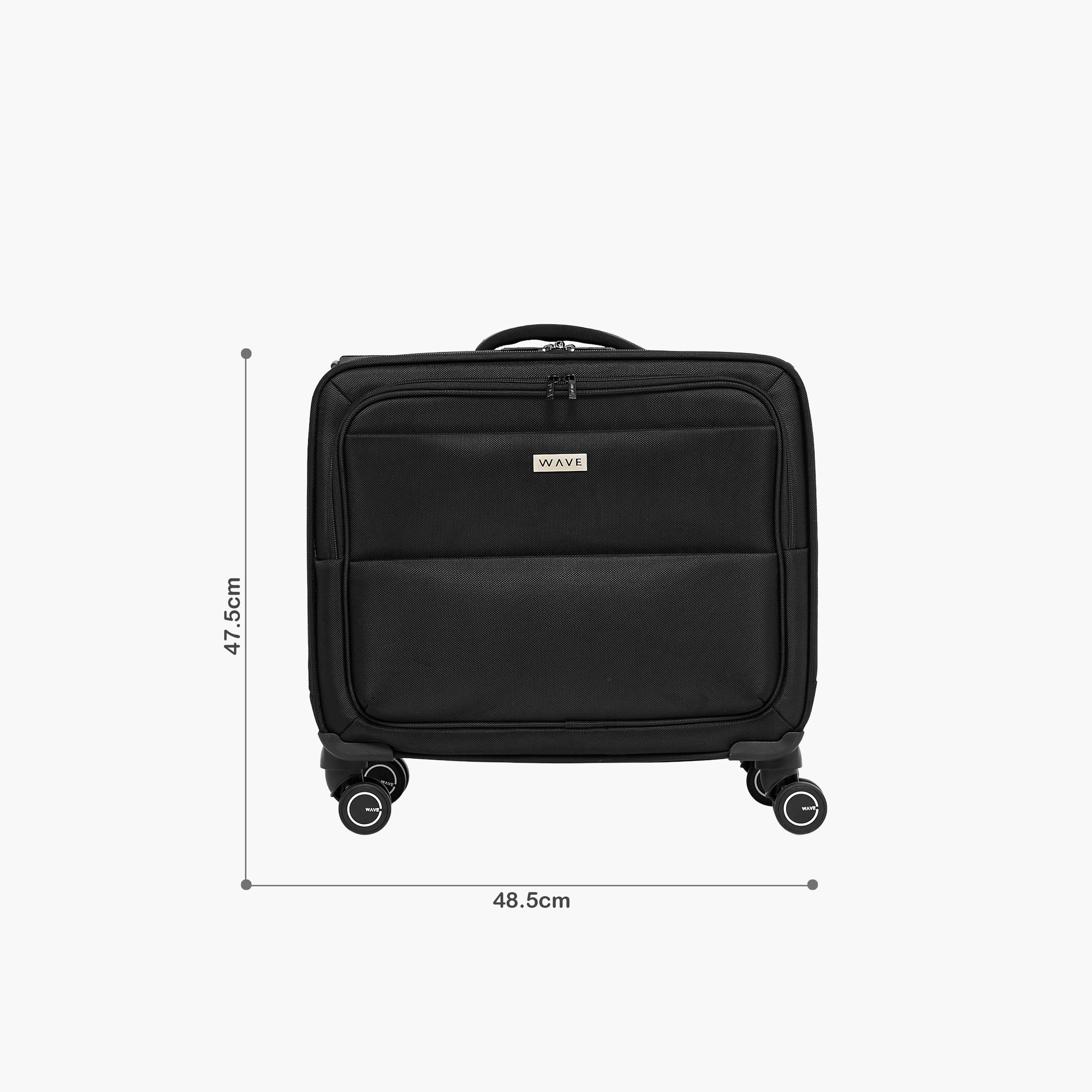 WAVE Solid Softcase Trolley Bag with Retractable Handle-travel-luggagesandbags-luggage-image-2
