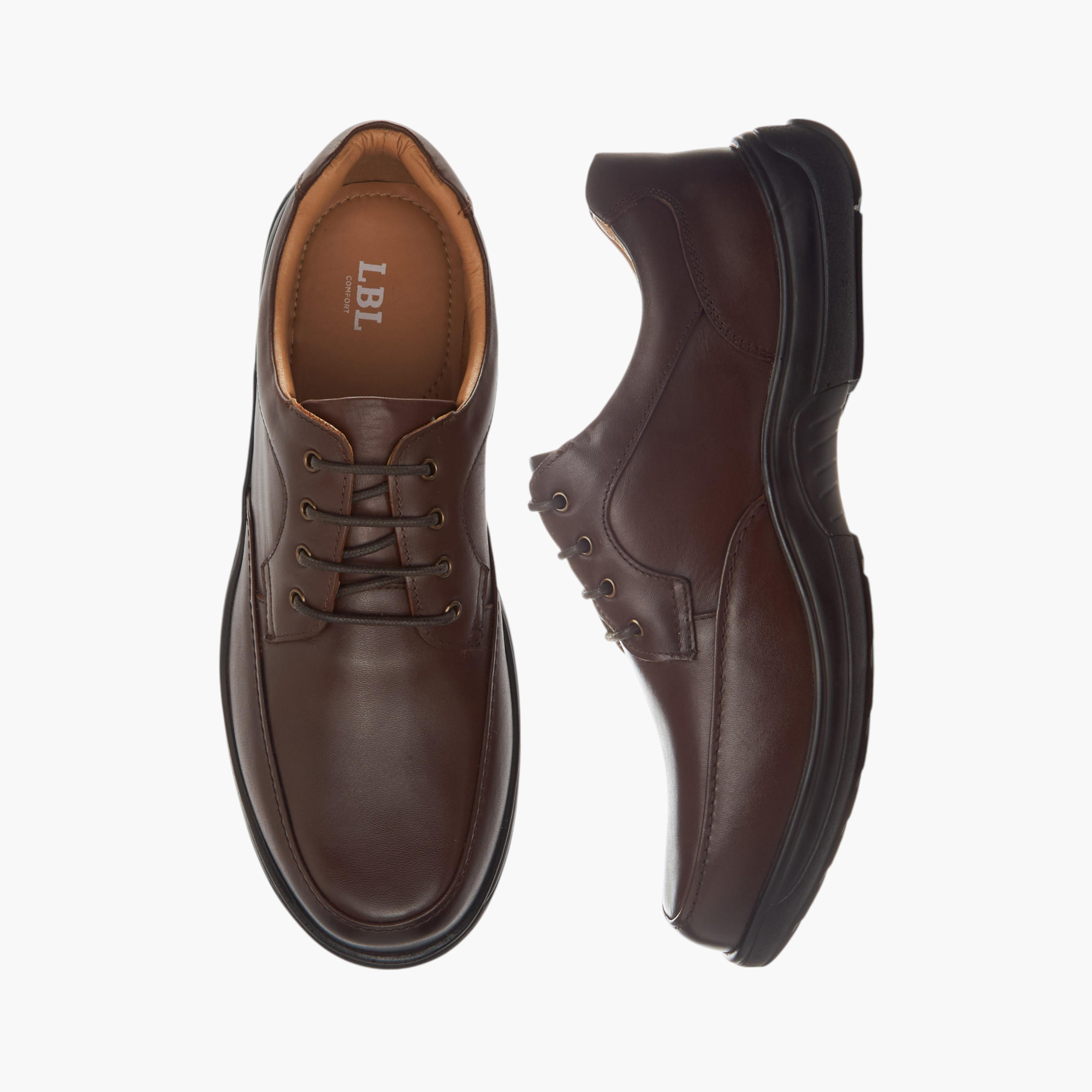 LBL by Shoexpress Solid Lace-Up Derby Shoes-men-shoes-formalshoes-image-1