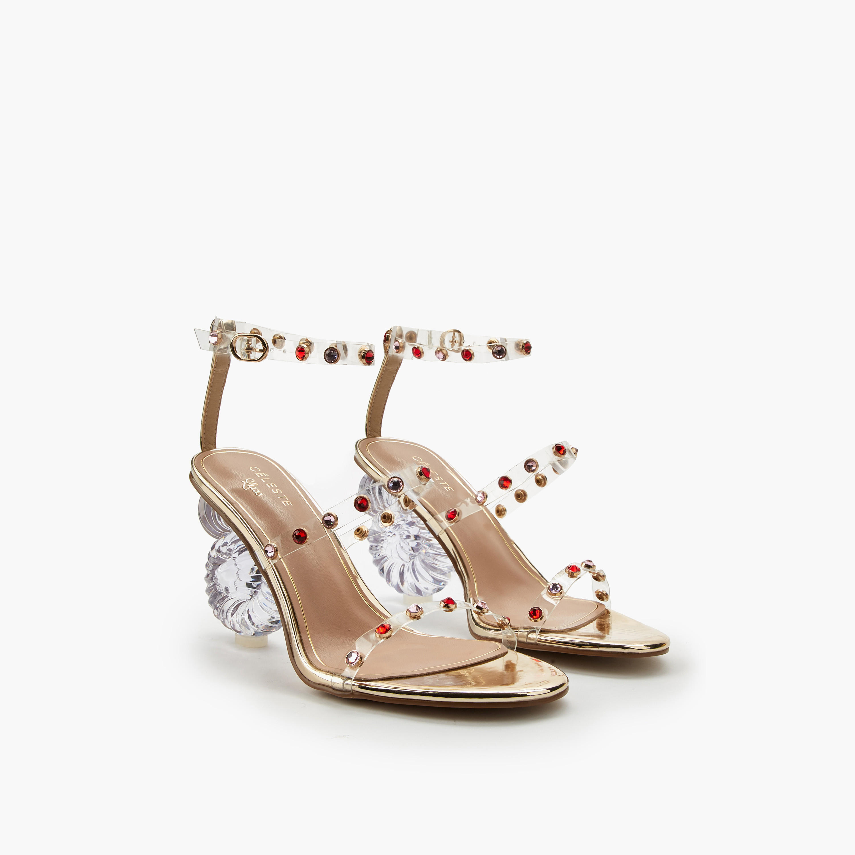 صندل مرصّع بحزام حول الكاحل للنساء من سيليست-women-shoes-sandals-heeled-image-1