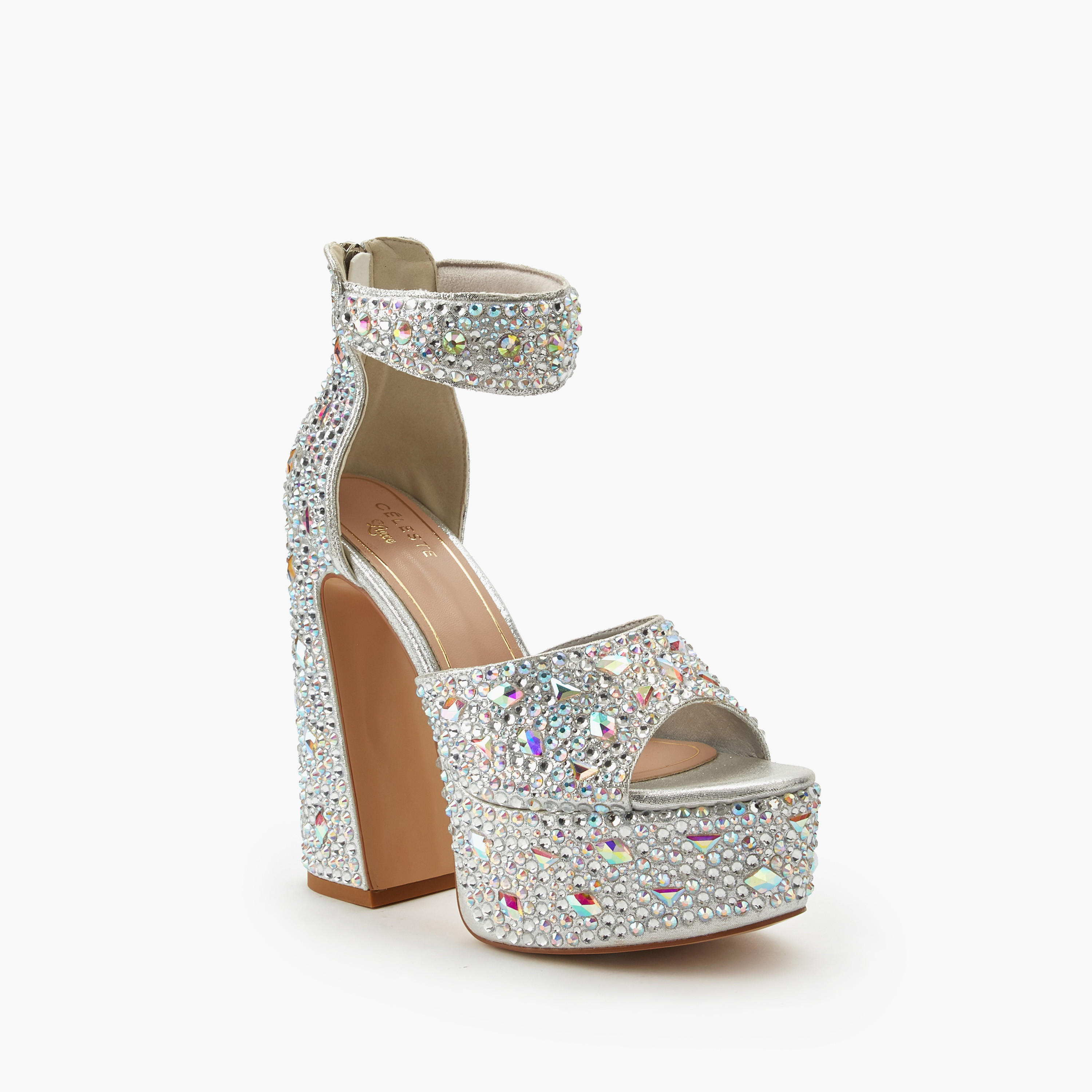 Celeste Women Embellished Block Heel Sandals-women-shoes-sandals-heeled-image-3