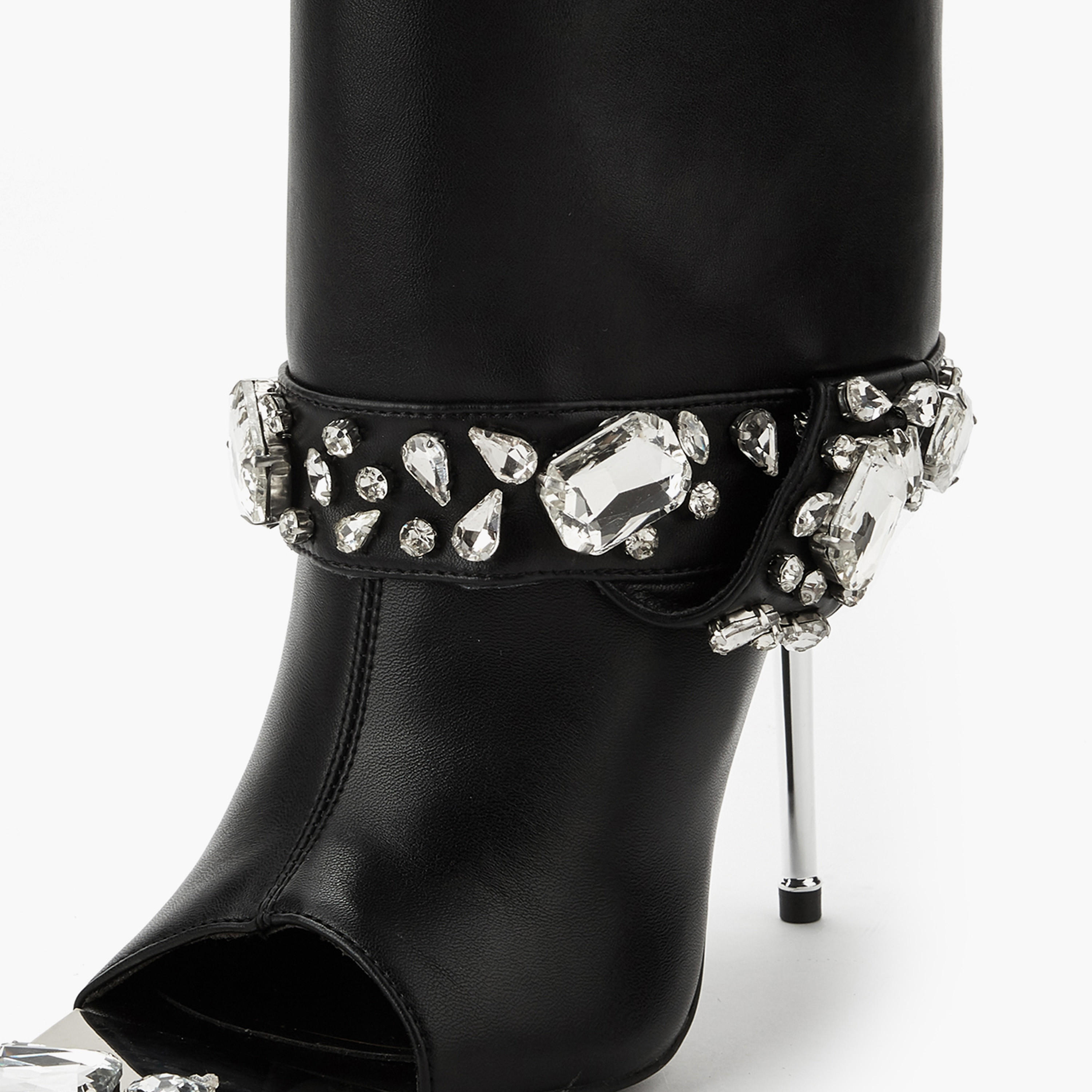 بوت شافت عالي مرصّع بمقدمة مفتوحة للنساء من سيليست-women-shoes-boots-image-4