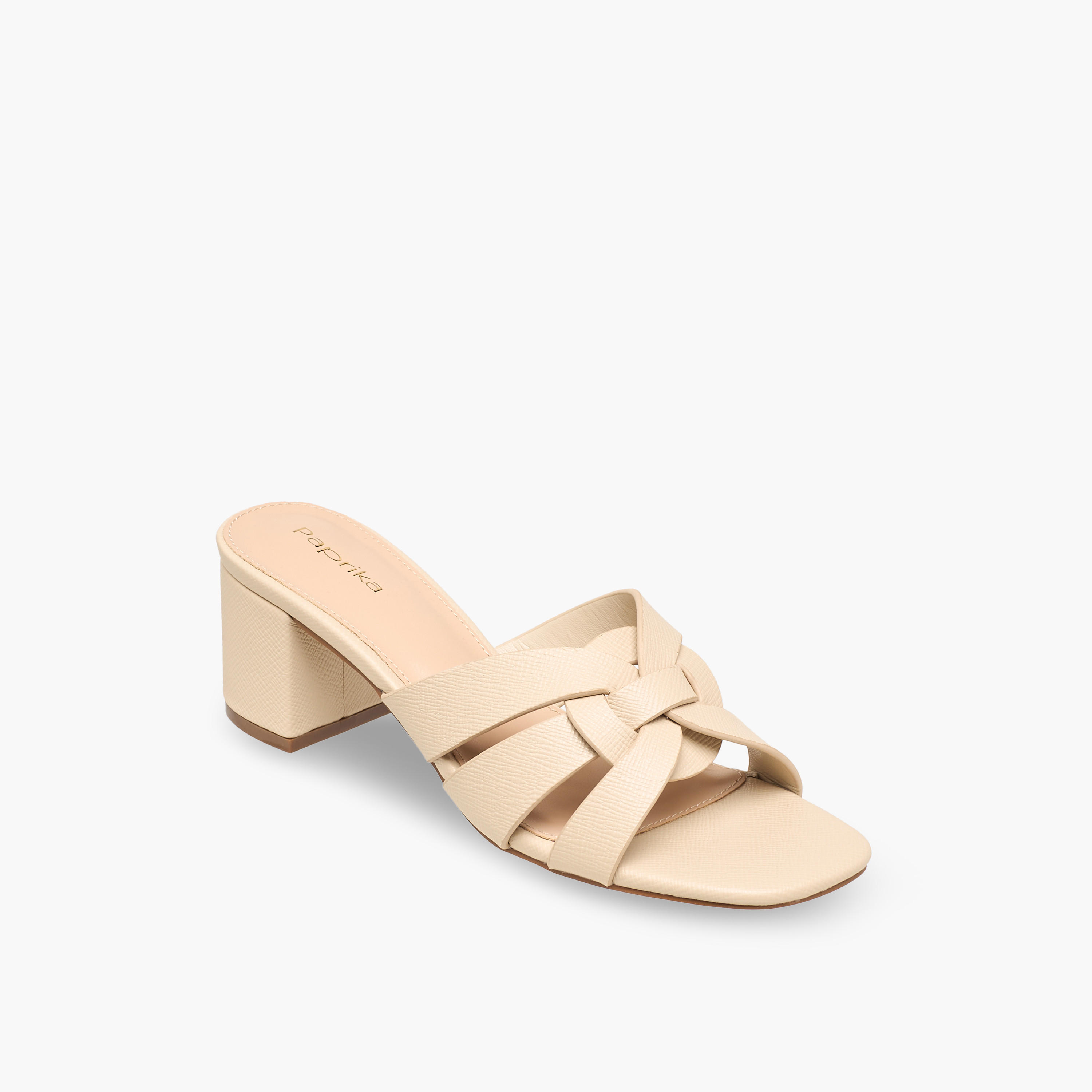 صندل بارز الملمس بكعب سميك للنساء من بابريكا-women-shoes-sandals-heeled-image-2