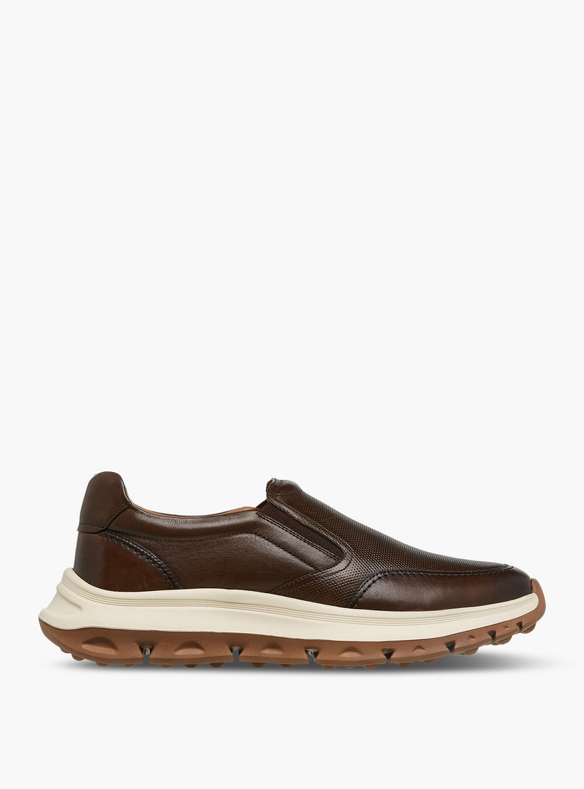 Duchini Men Textured Slip-On Leather Loafers-men-shoes-loafersandmoccasins-image-3