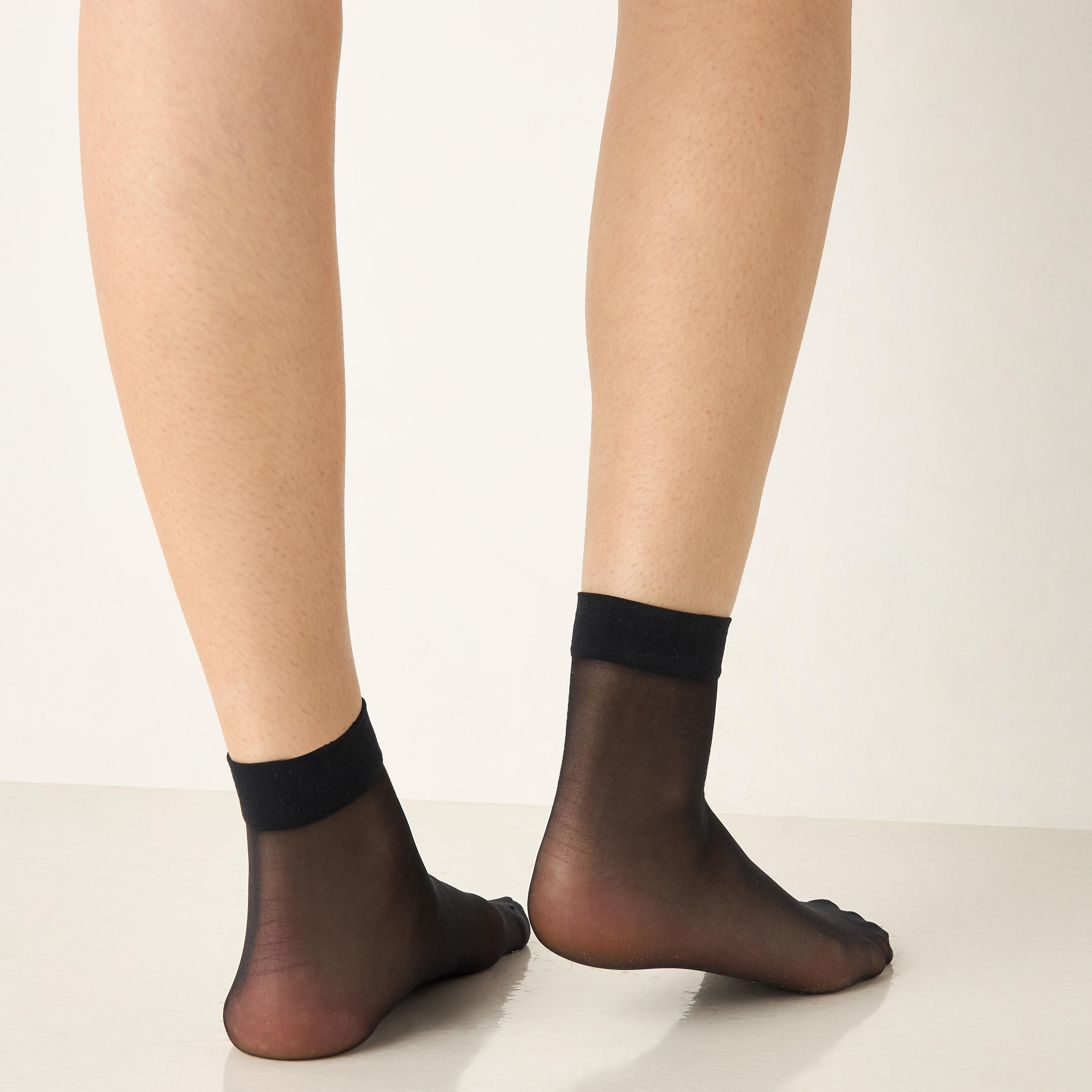 Celeste Solid Crew Length Socks with Elasticated Hem-women-socksandstockings-image-4
