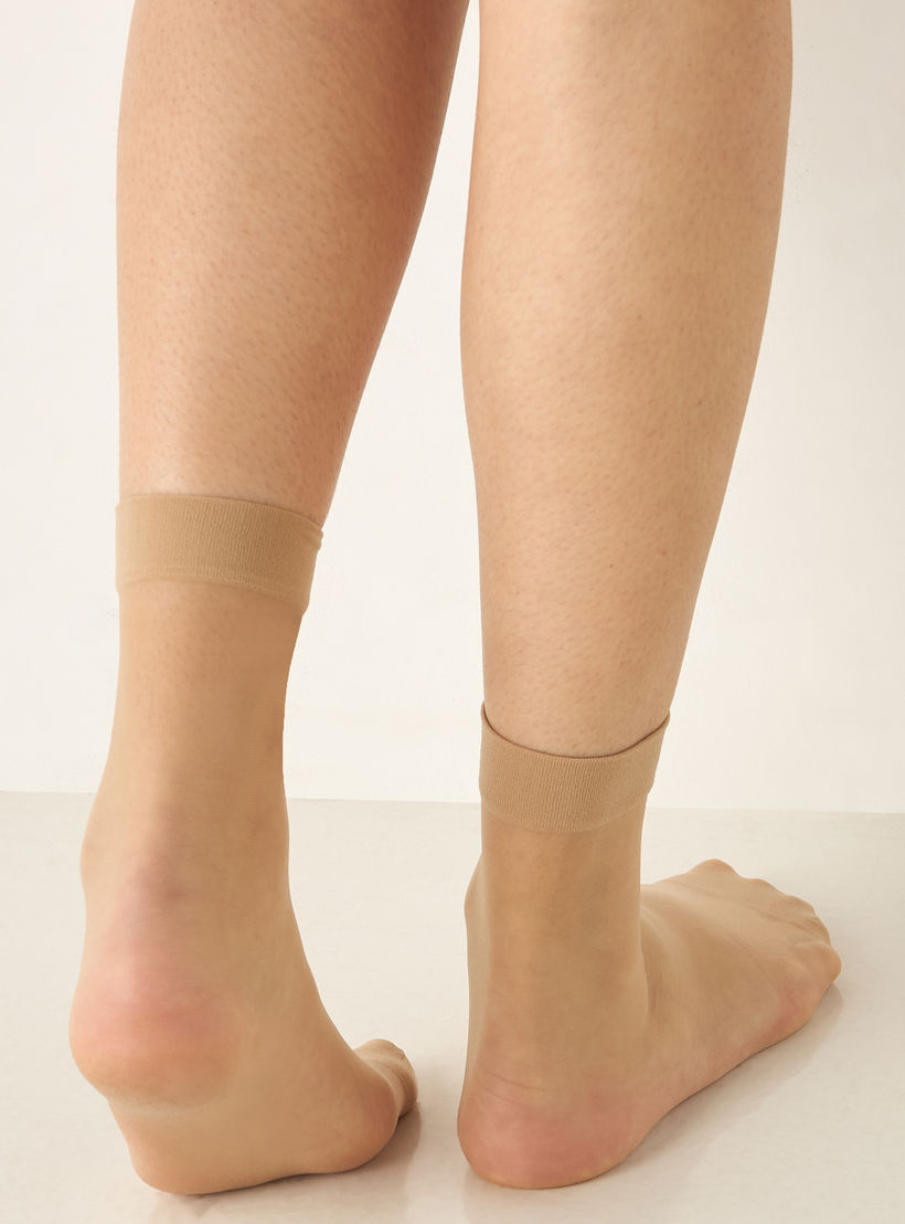 Celeste Solid Crew Length Socks with Elasticated Hem-women-socksandstockings-image-4