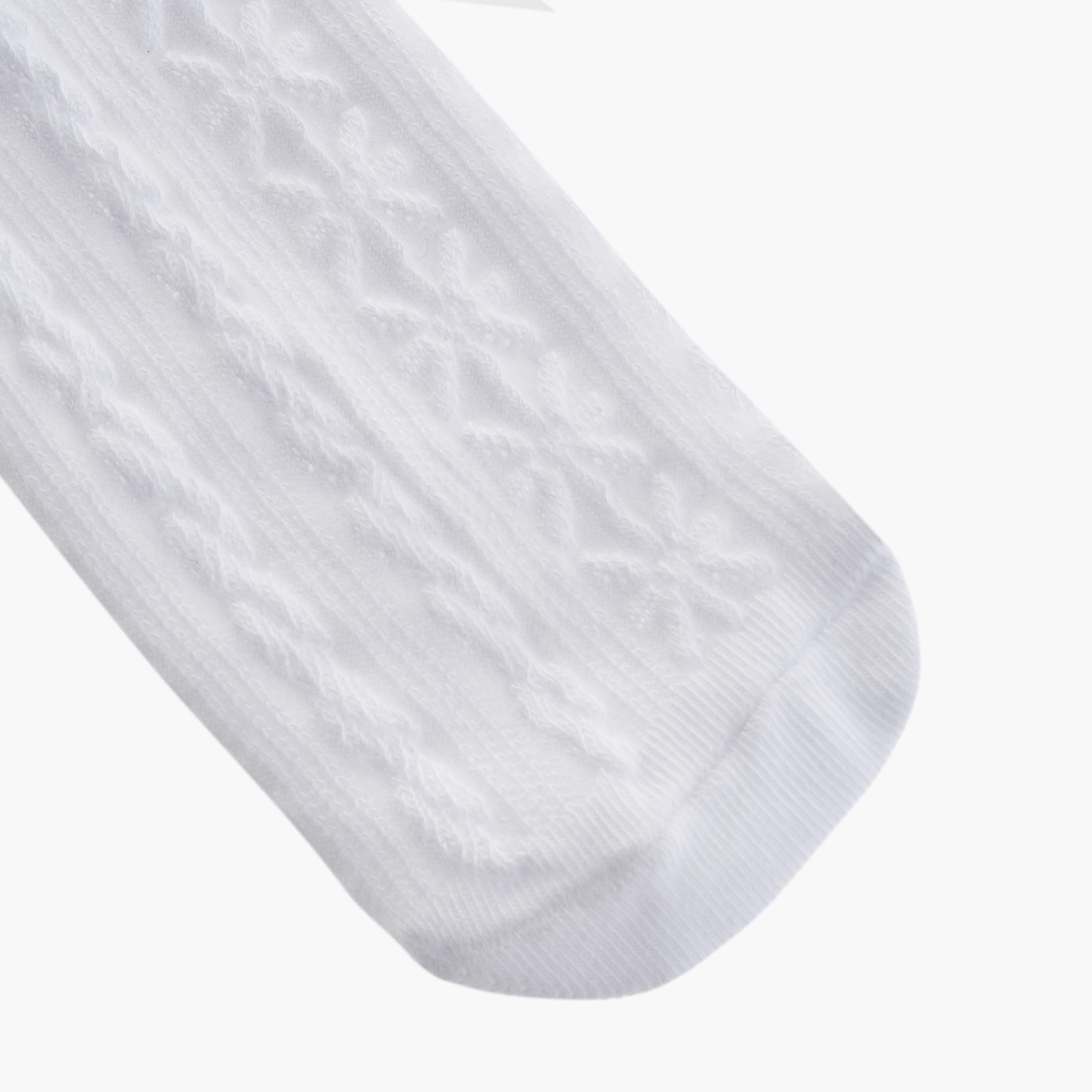 Juniors Textured Ankle Length Socks - Set of 5-girls-accessories-socks-image-3