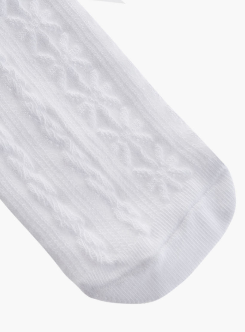 Juniors Textured Ankle Length Socks - Set of 5-girls-accessories-socks-image-3