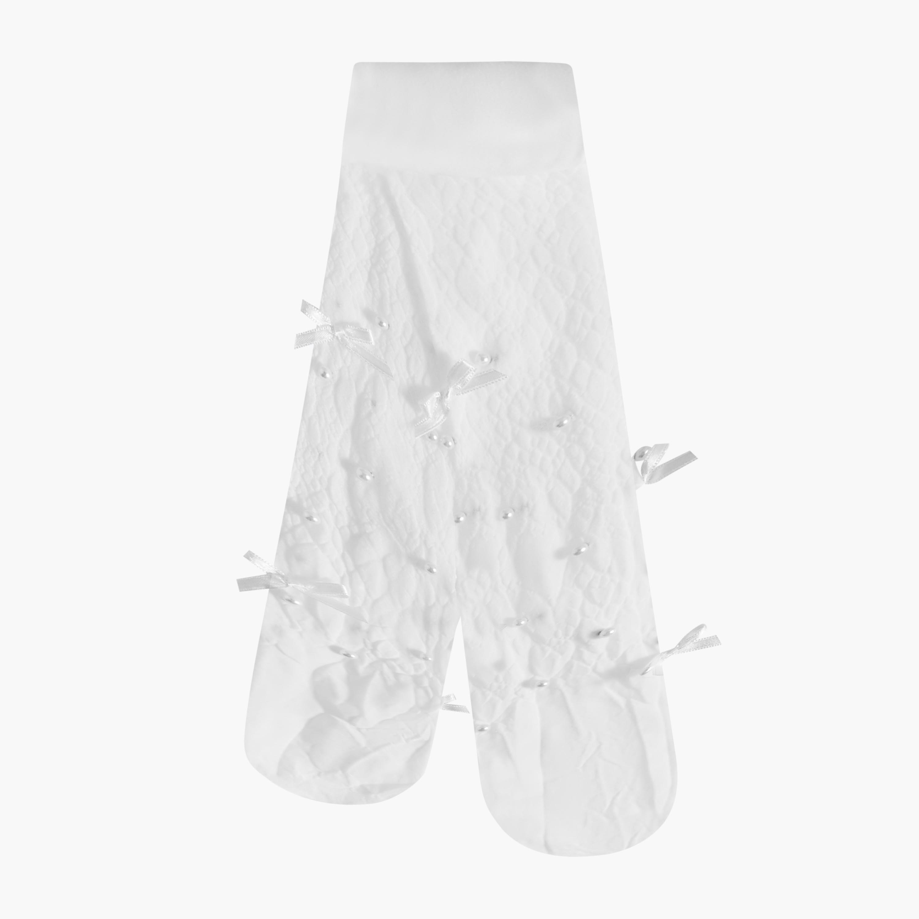 سراويل تحتانية مزينة بالؤلؤ للبنات من سيليست-girls-accessories-socks-image-1
