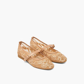 Flora Bella by Shoexpress Women Embroidered Ballerina Shoes-women-image-1