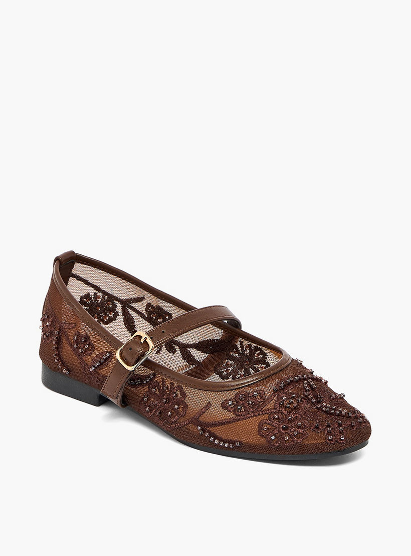 Flora Bella by Shoexpress Women Embroidered Ballerina Shoes-women-shoes-ballerinas-image-2