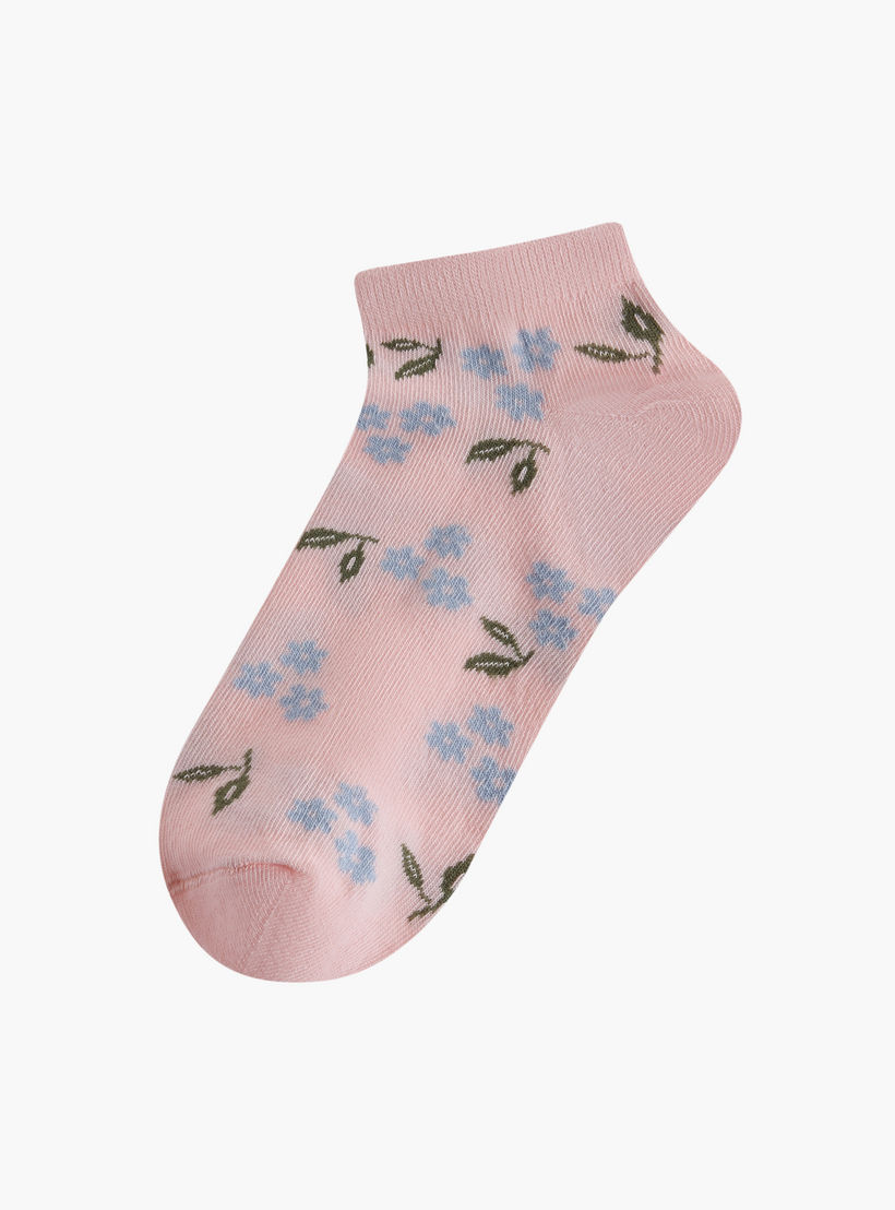 Celeste Assorted Ankle Length Socks - Set of 5-women-socksandstockings-image-2