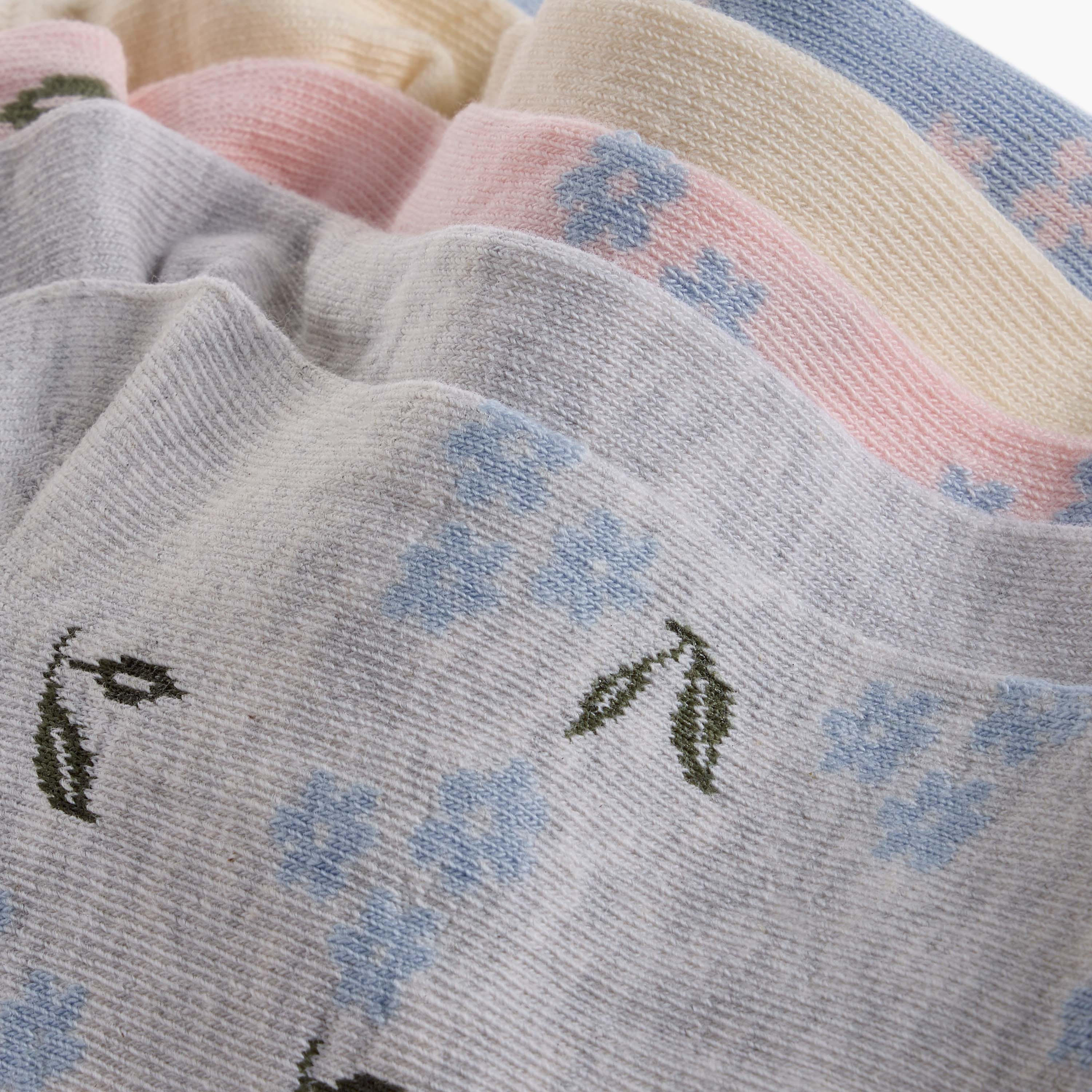 Celeste Assorted Ankle Length Socks - Set of 5-women-socksandstockings-image-4