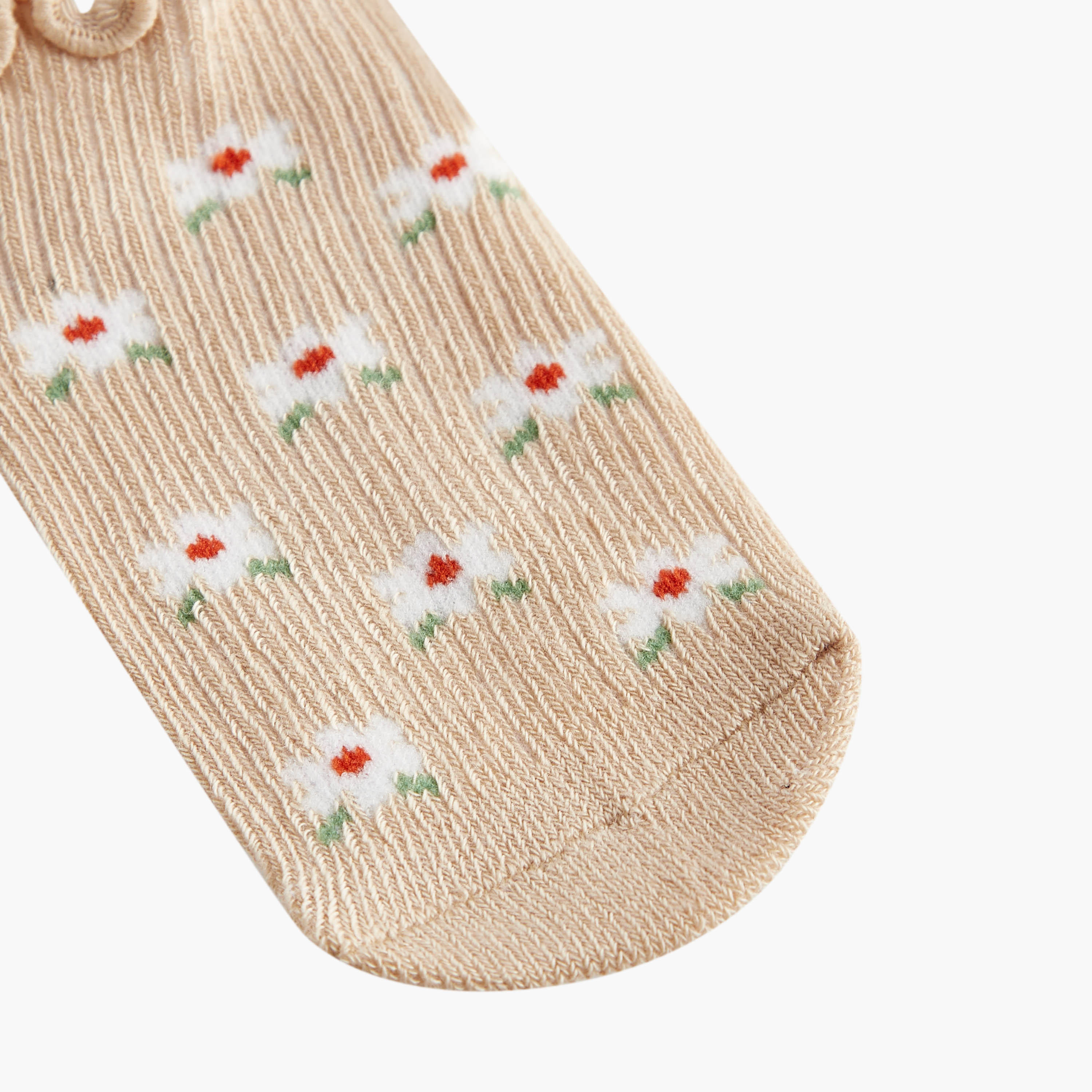 Barefeet Assorted Ankle Length Socks with Scalloped Hem - Set of 5-baby-girls-accessories-socks-image-5