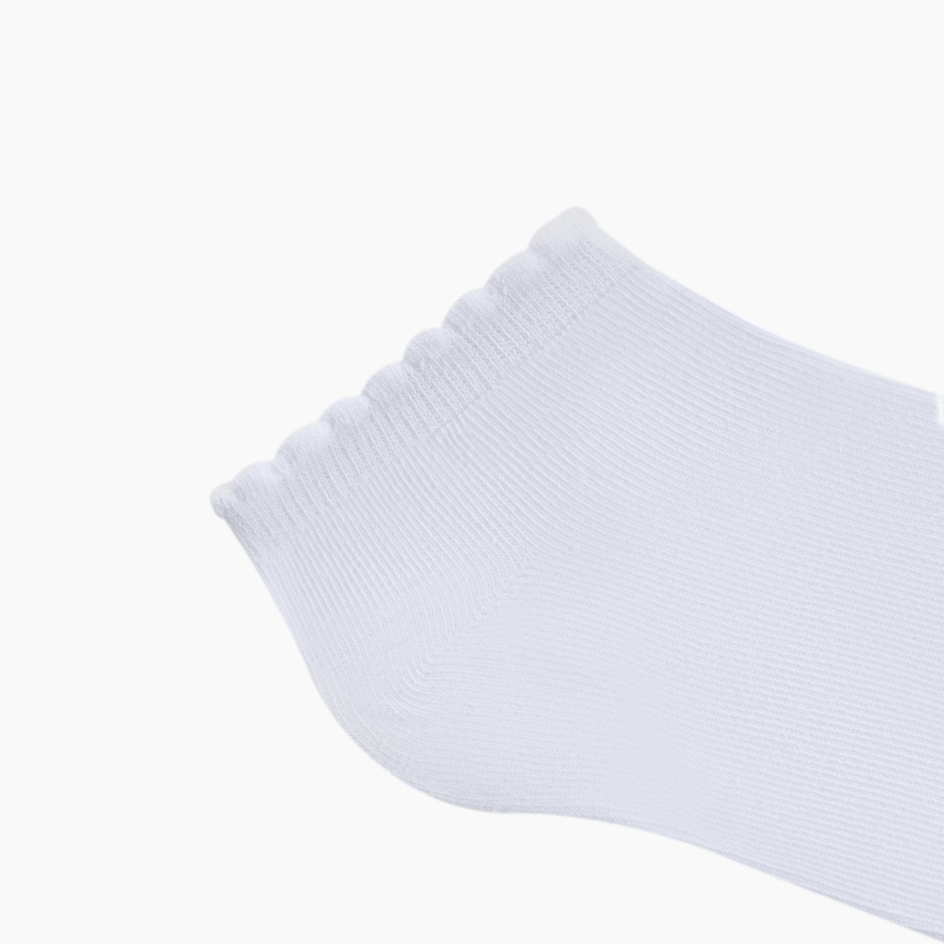Juniors Solid Ankle Length Socks - Set of 5-girls-accessories-socks-image-3