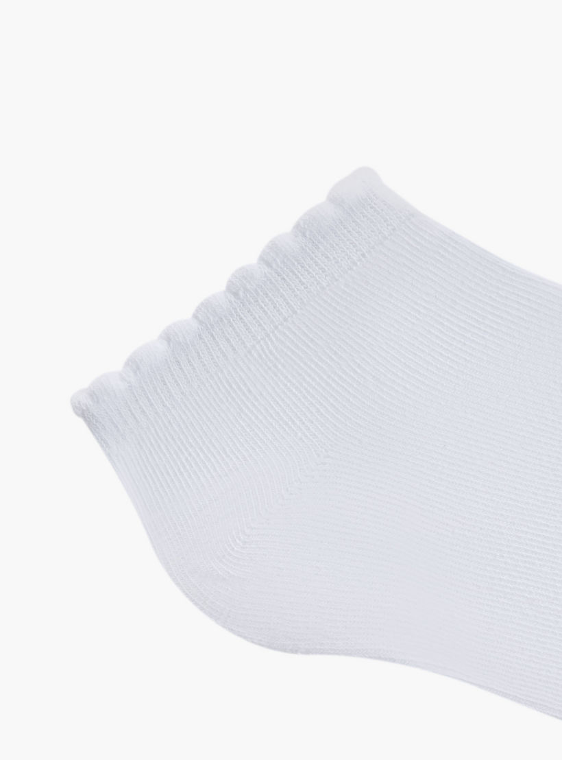Juniors Solid Ankle Length Socks - Set of 5-girls-accessories-socks-image-3