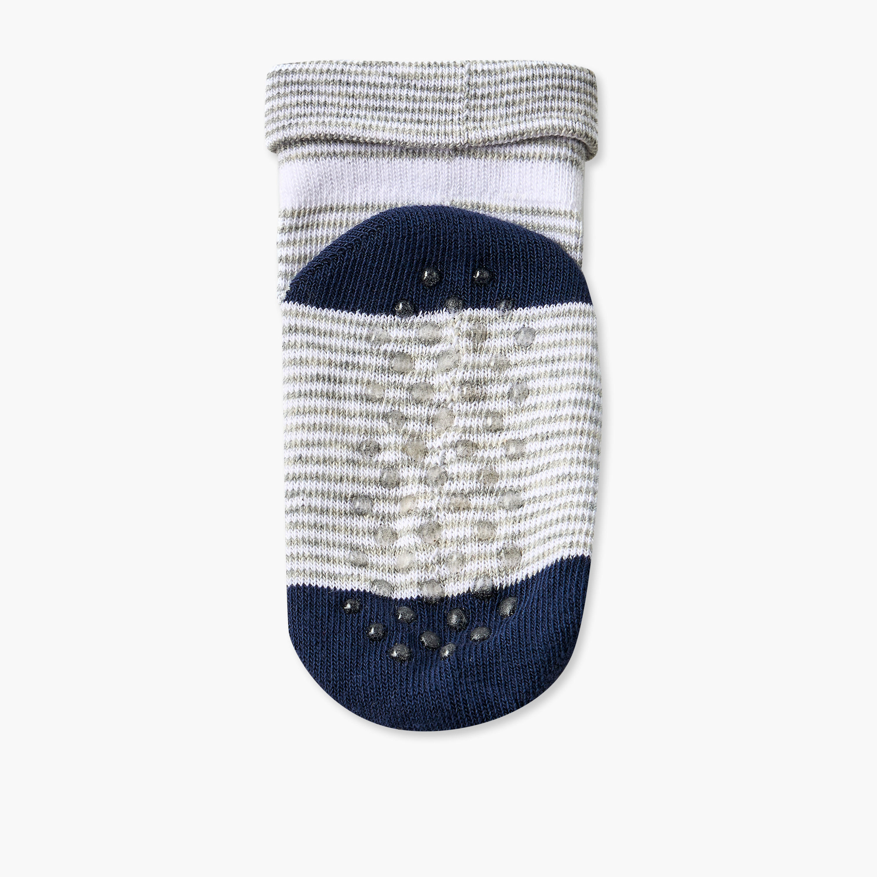 Pack of 5 Barefeet Cotton Ankle Length Baby Boys Socks with Strips-boys-accessories-socks-image-9