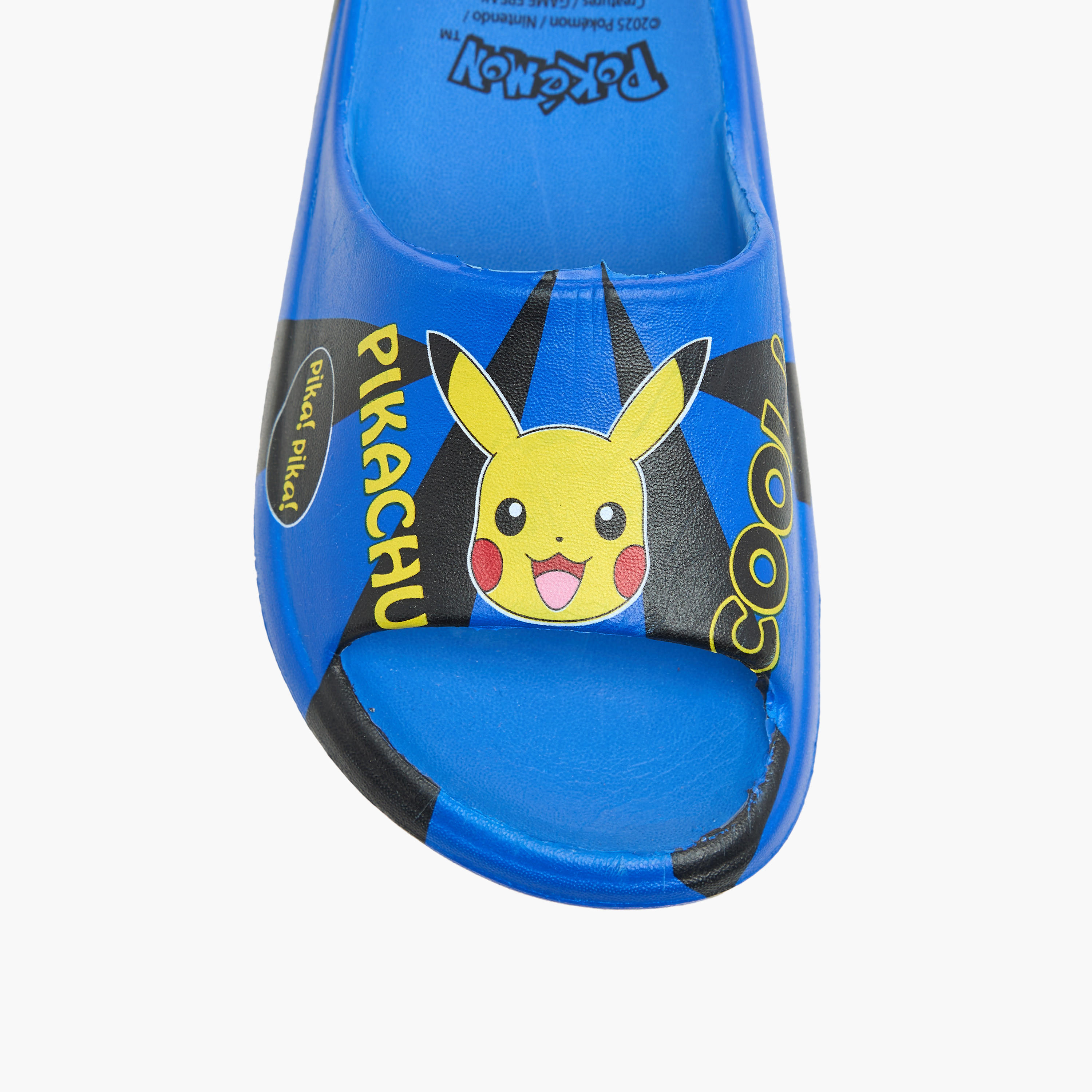 Pokemon Pikachu Print Slip-On Slides-boys-shoes-flipflopsandslides-image-3