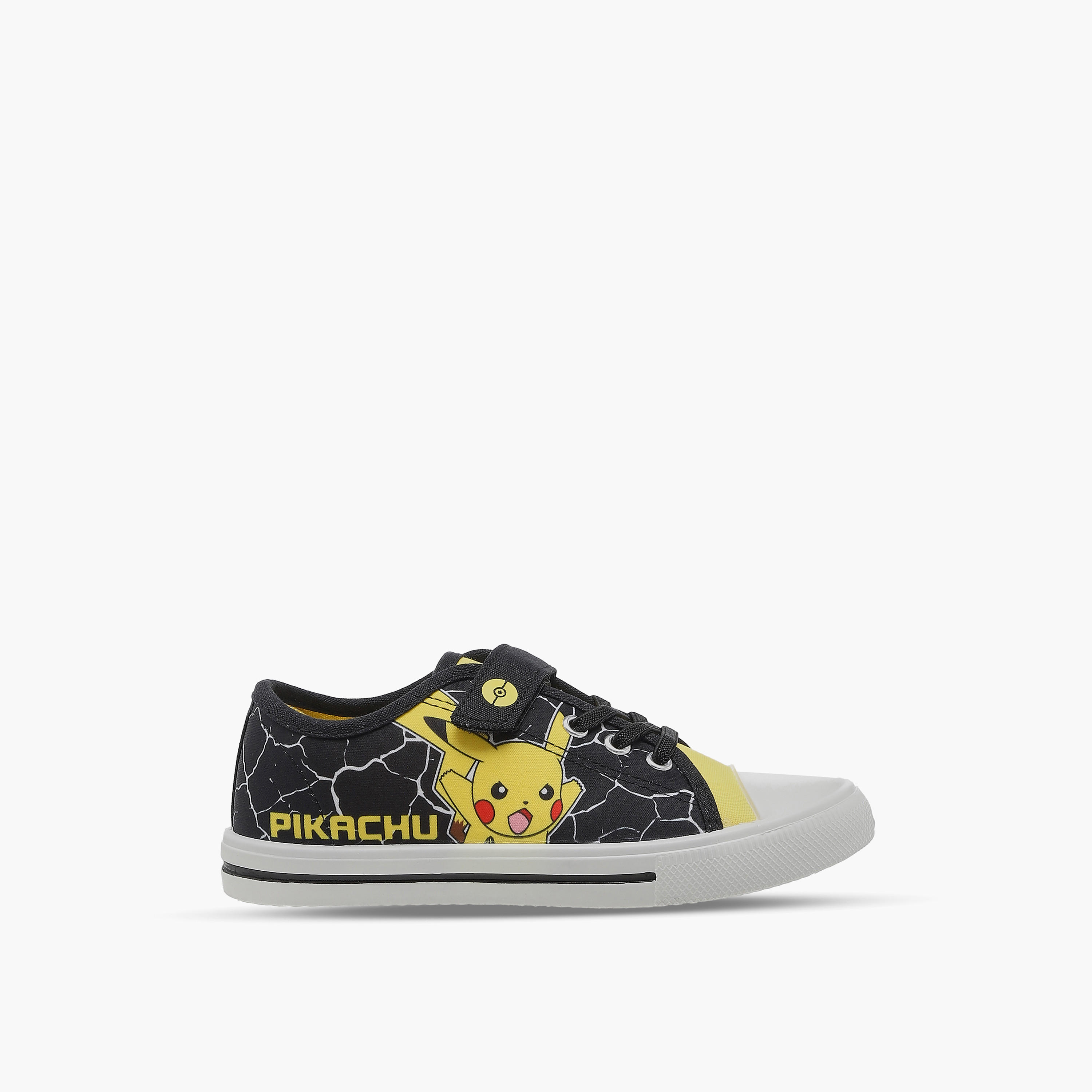 حذاء سنيكرز بطول الكاحل وشريط إغلاق لاصق بطبعات بوكيمون للأولاد-boys-shoes-sneakers-image-3