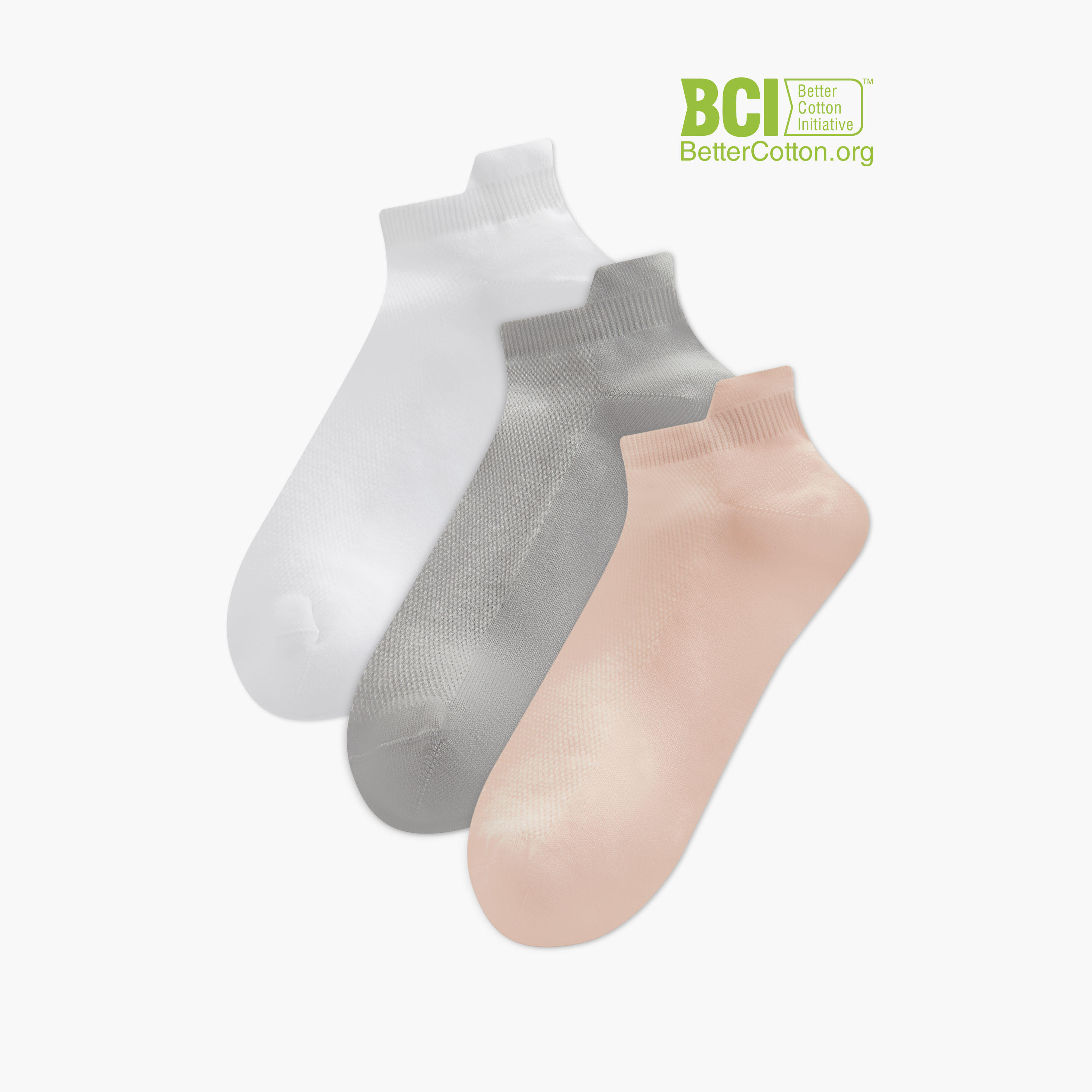 Dash Solid Ankle Length Sports Socks - Set of 3-women-socksandstockings-image-1
