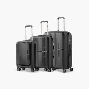 WAVE Solid Hardcase Trolley Bag with Retractable Handle - Set of 3-travel-luggagesandbags-image-1