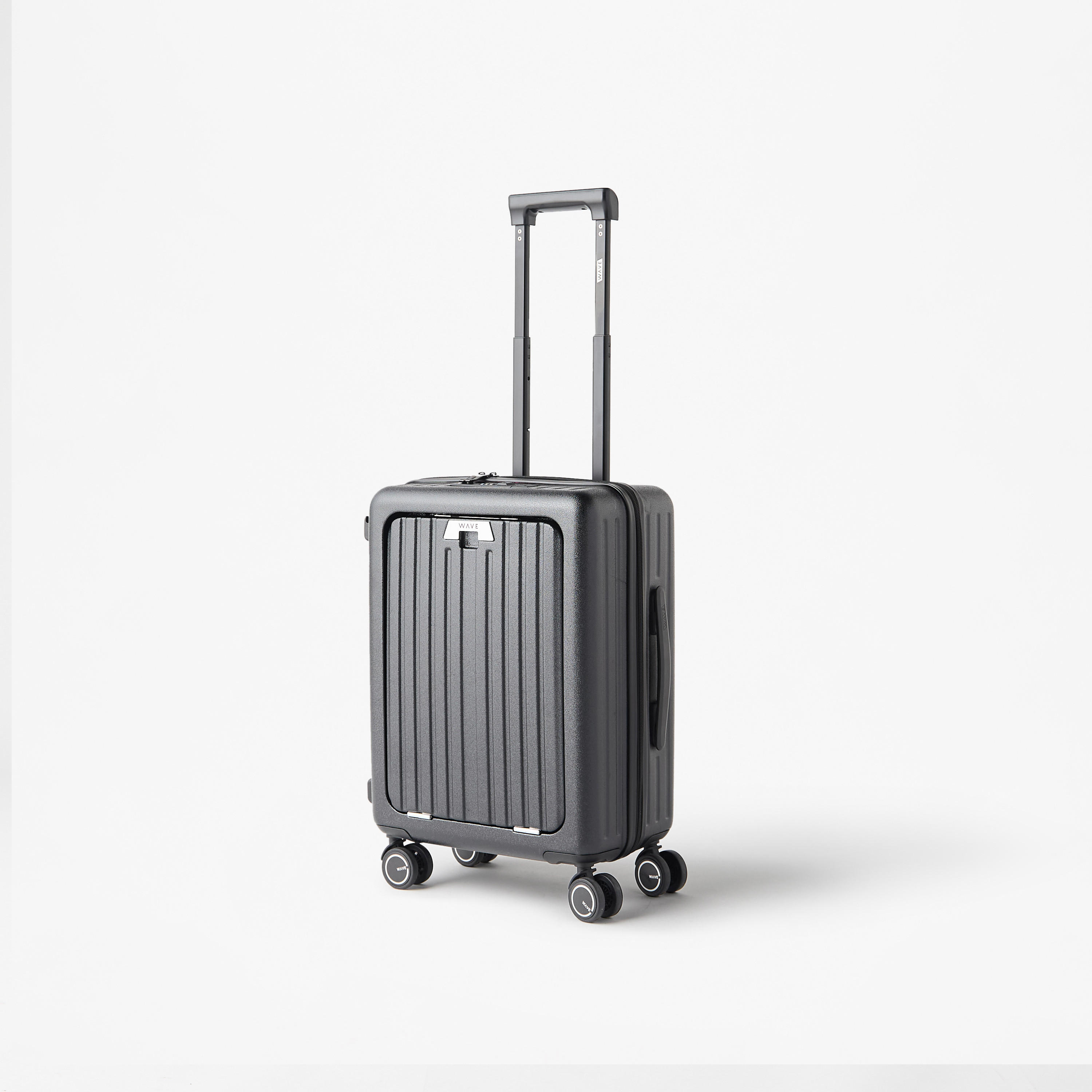 WAVE Textured Hardcase Trolley with Retractable Handle - 20 Inches Check-in Bag-travel-luggagesandbags-luggage-image-3