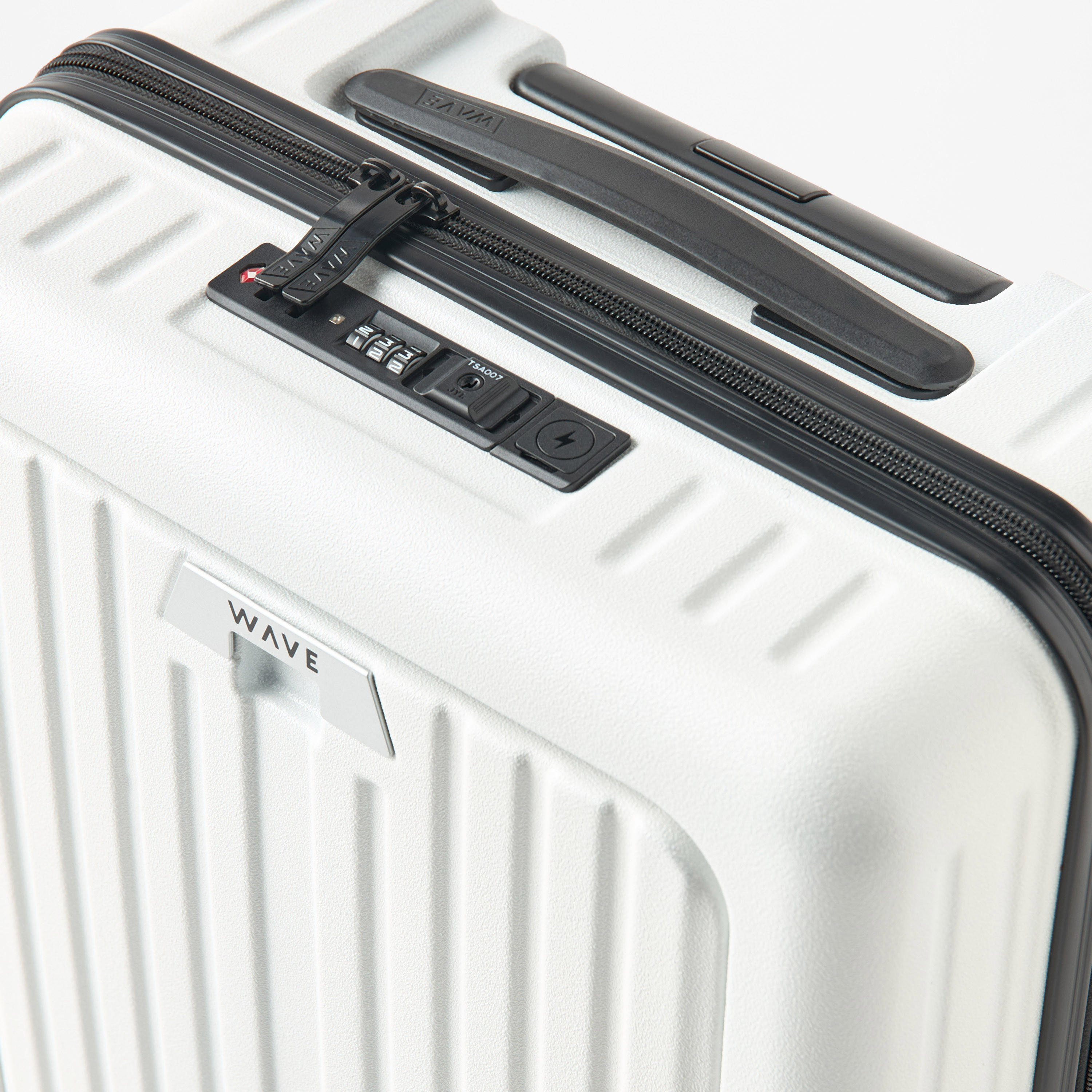 WAVE Textured Hardcase Trolley with Retractable Handle - 20 Inches Check-in Bag-travel-luggagesandbags-luggage-image-4