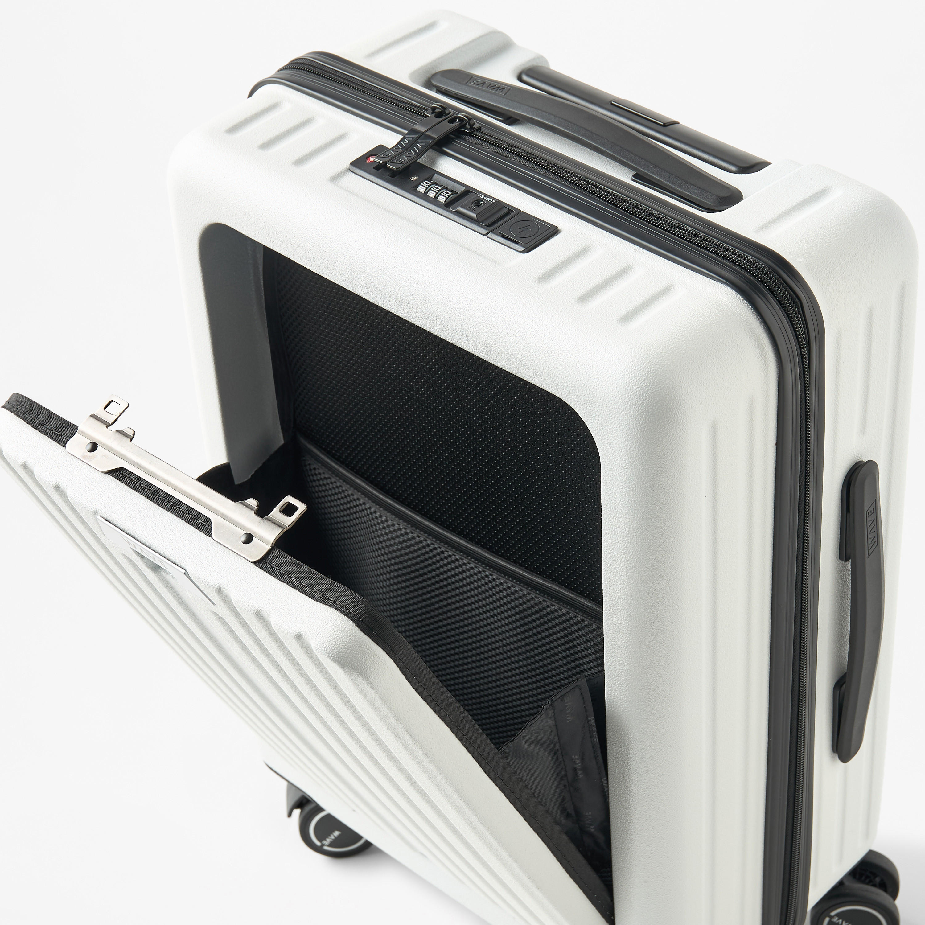 WAVE Textured Hardcase Trolley with Retractable Handle - 20 Inches Check-in Bag-travel-luggagesandbags-luggage-image-6